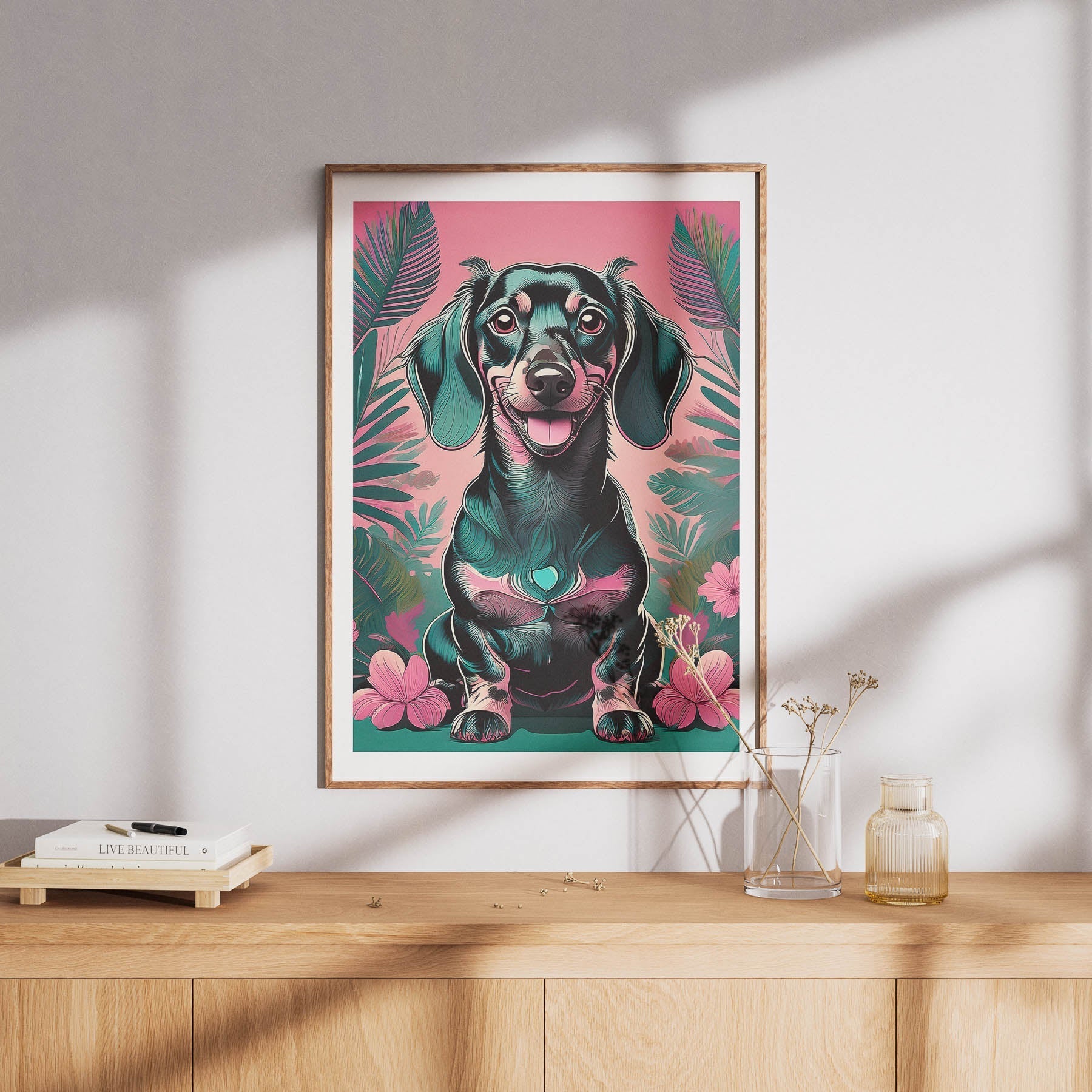 Dachshund 1 Flowery Dog image 8