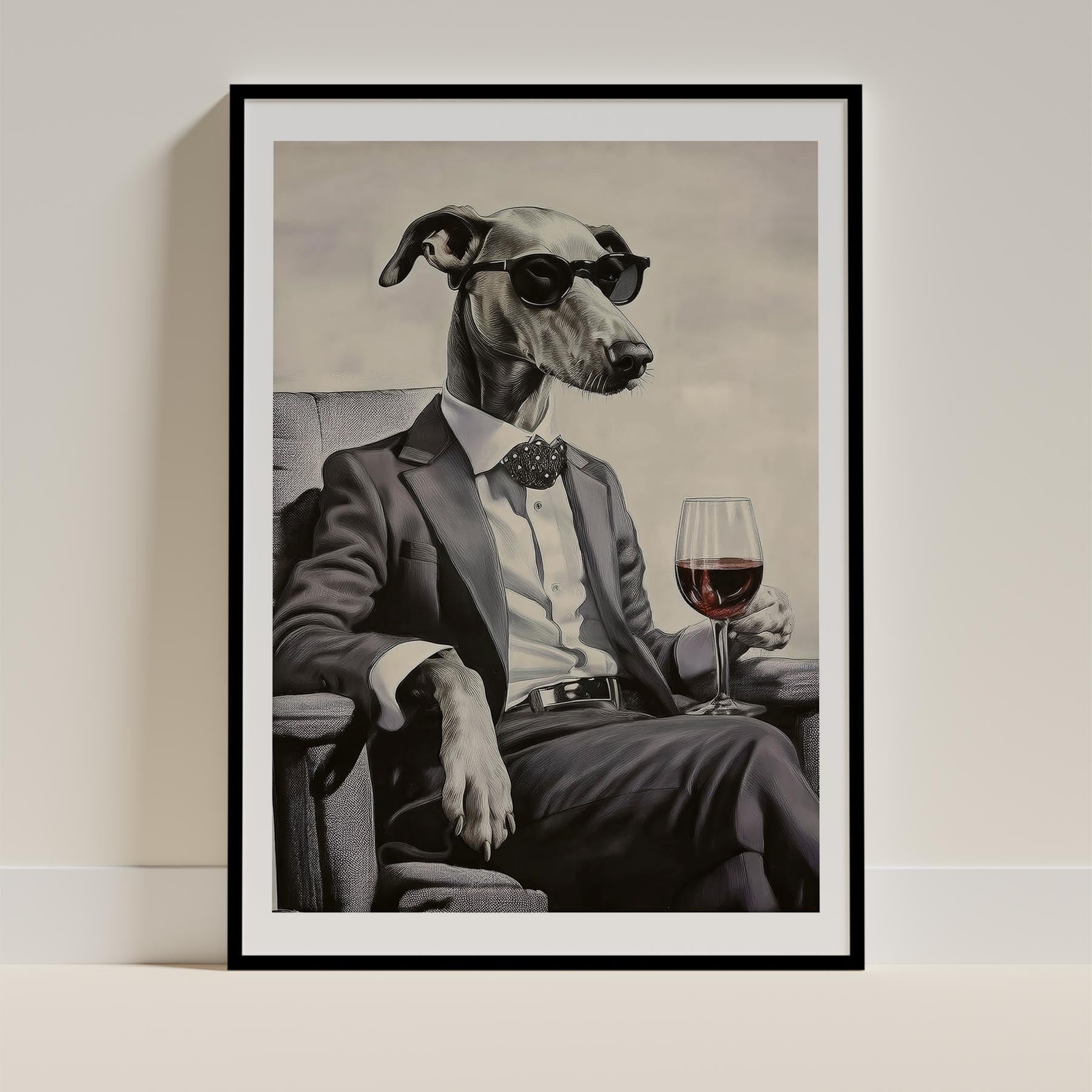 Greyhound Dog Art Print Unframed Vol 1 | 11 Unique Designs | Wall Art Gift for Dog Lovers - Image 10 | Dogsy & Co