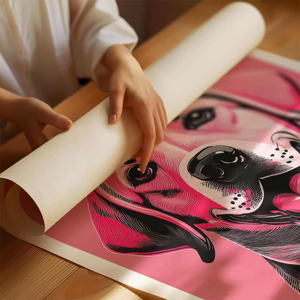 Labrador Retriever Pink and Black Dog Series 2 image 1