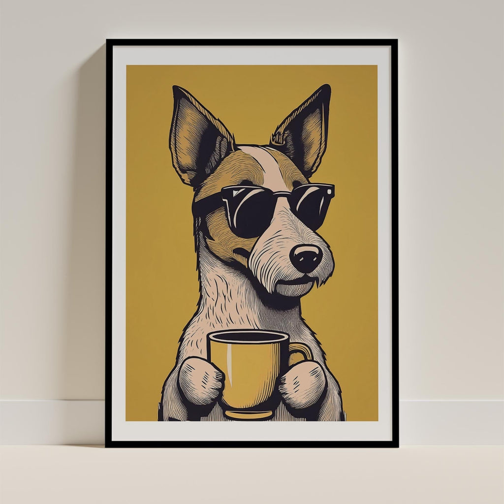 Fox Terrier Chillin Coffee Dog image 11