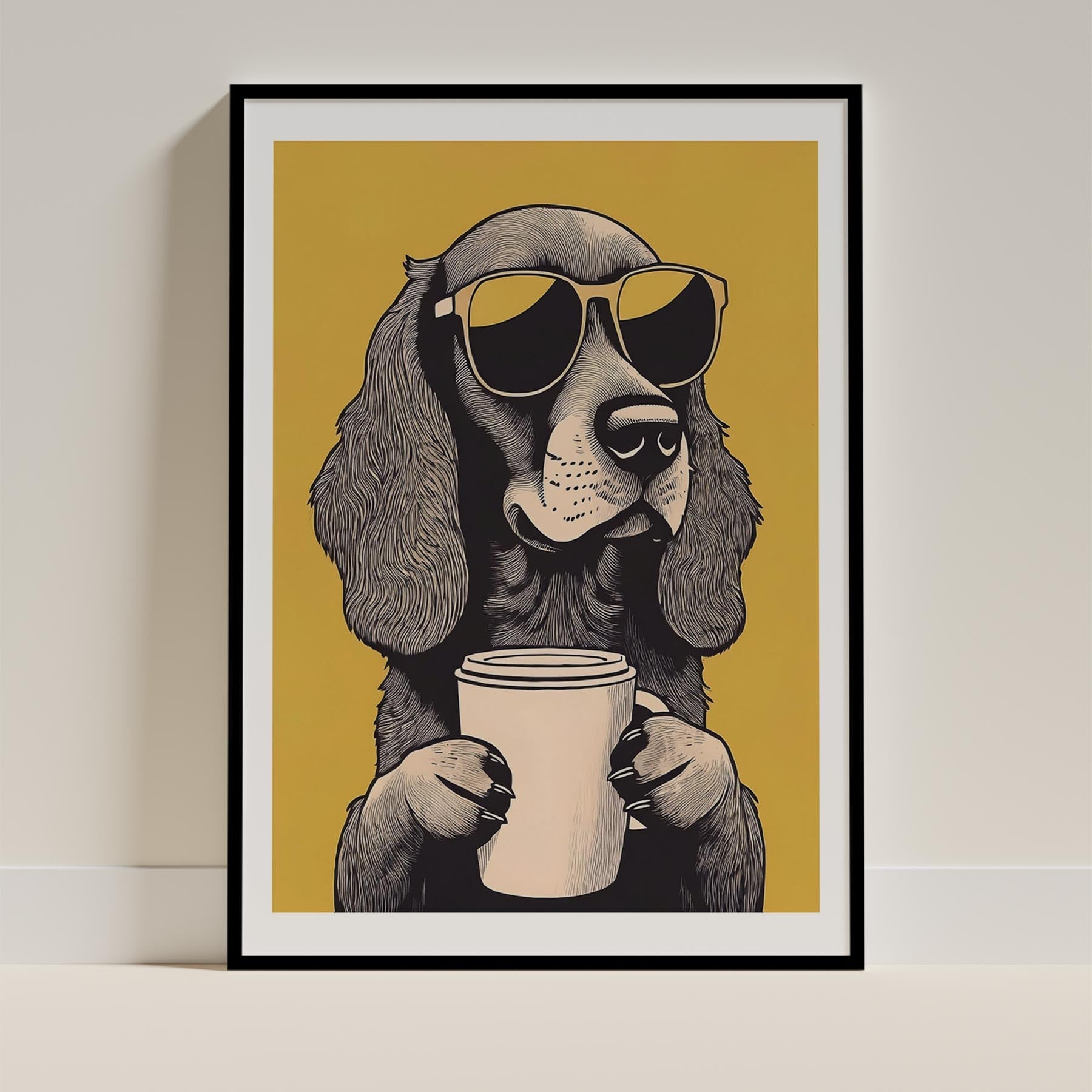 Cocker Spaniel Chillin Coffee Dog image 11