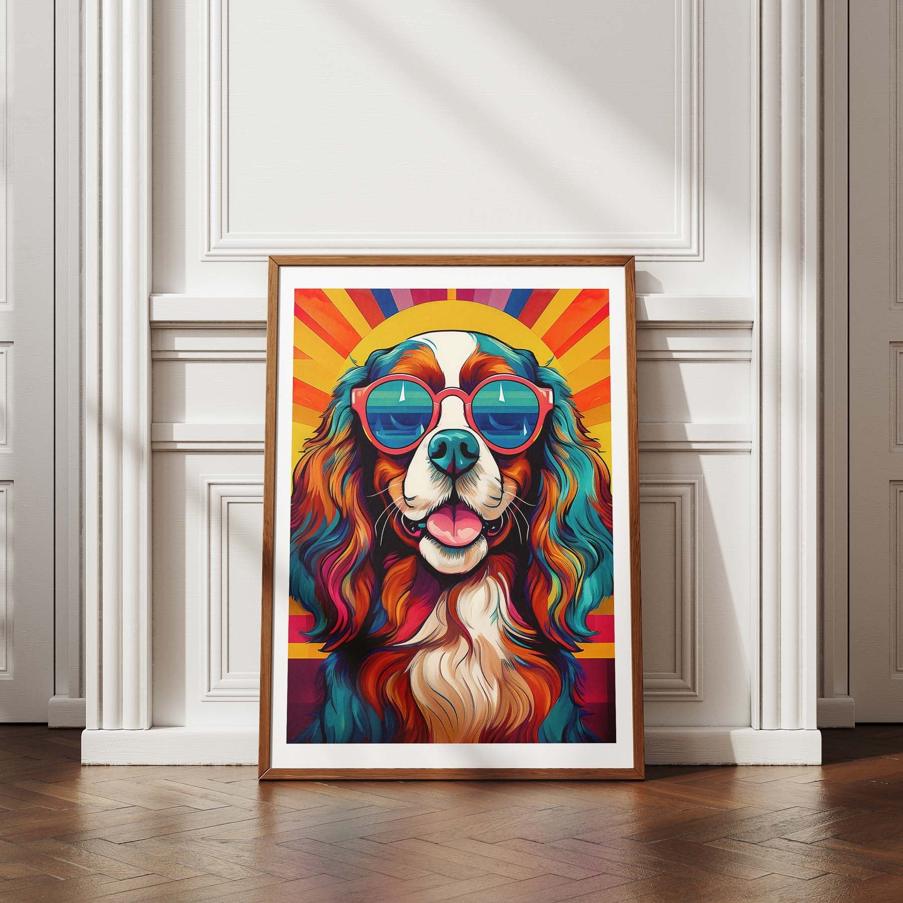 Cavalier King Charles Spaniel In Colourful Sunnies 2 image 4