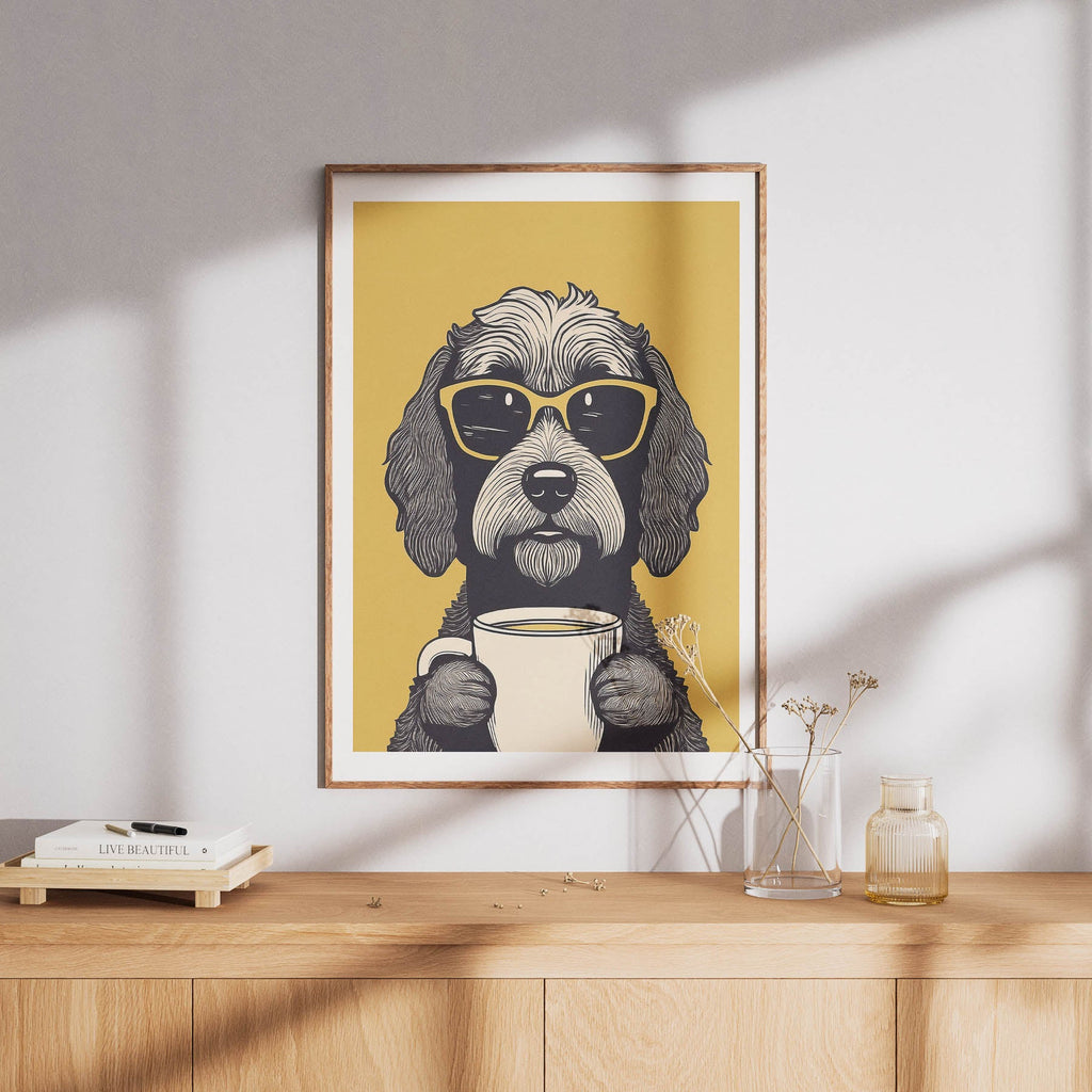 Schnoodle Chillin Coffee Dog image 8