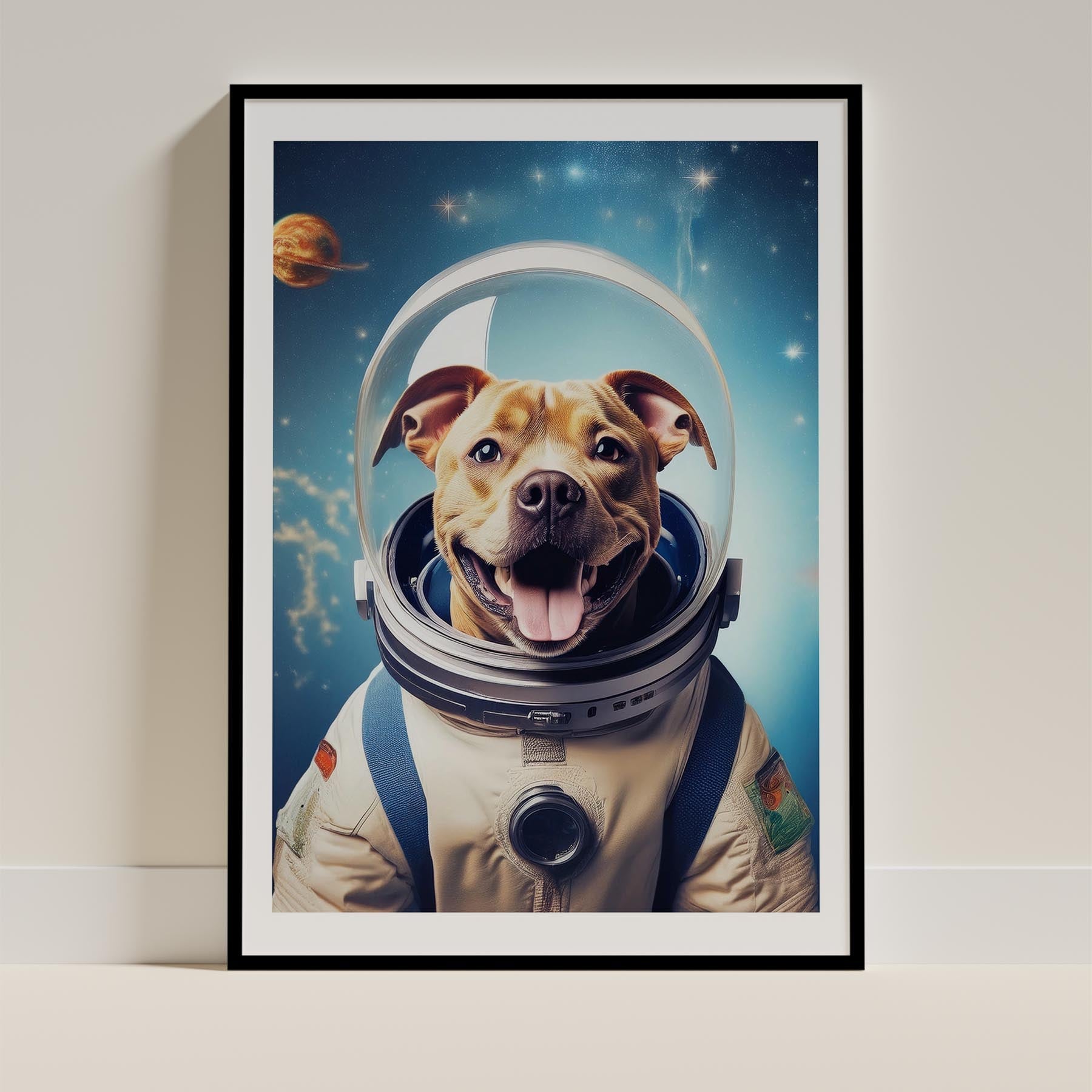 Staffordshire Bull Terrier Astronaut Dog Series image 11