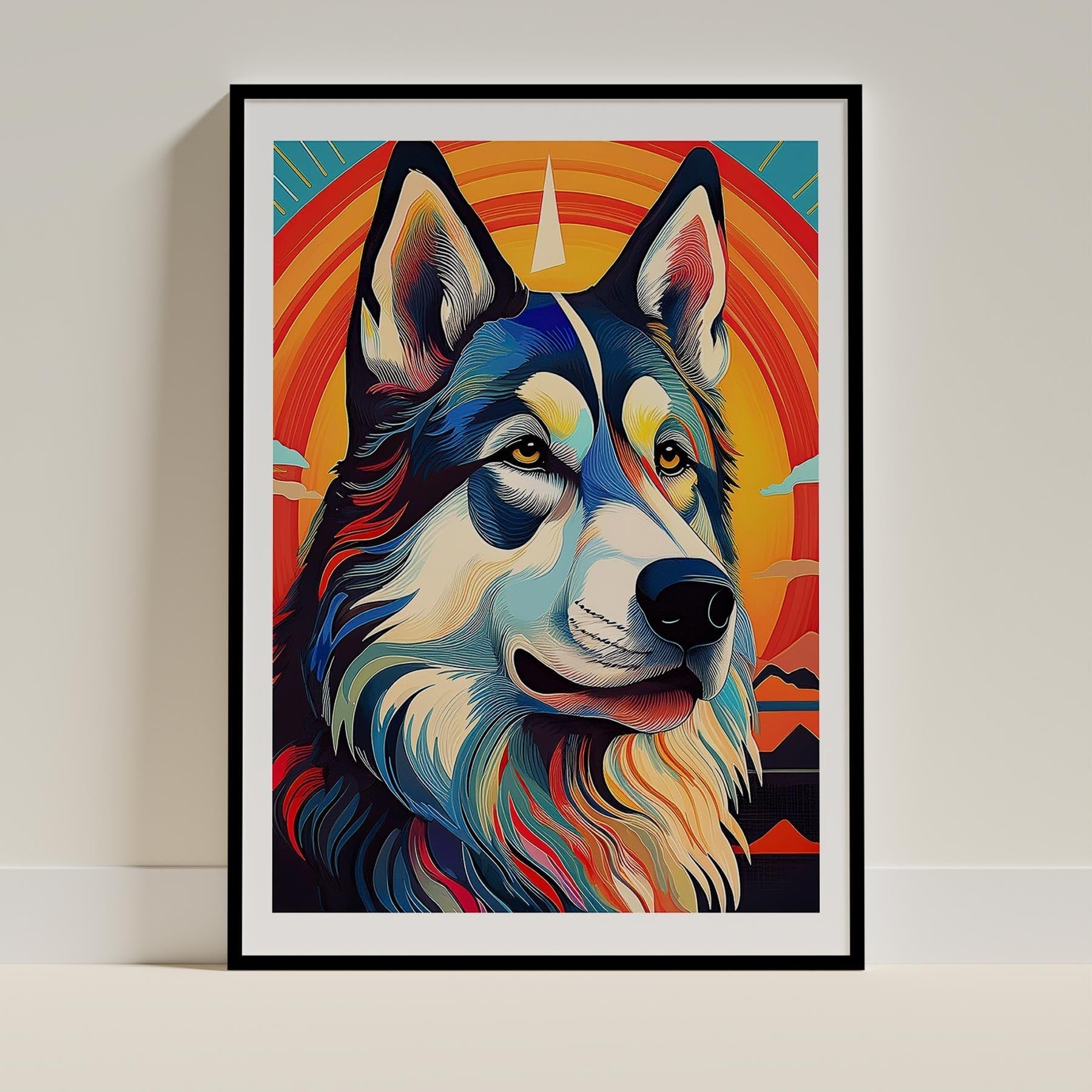 Alaskan Malamute Dog Art Print Unframed Vol 3 | 6 Unique Designs | Wall Art Gift for Dog Lovers - Image 4 | Dogsy & Co