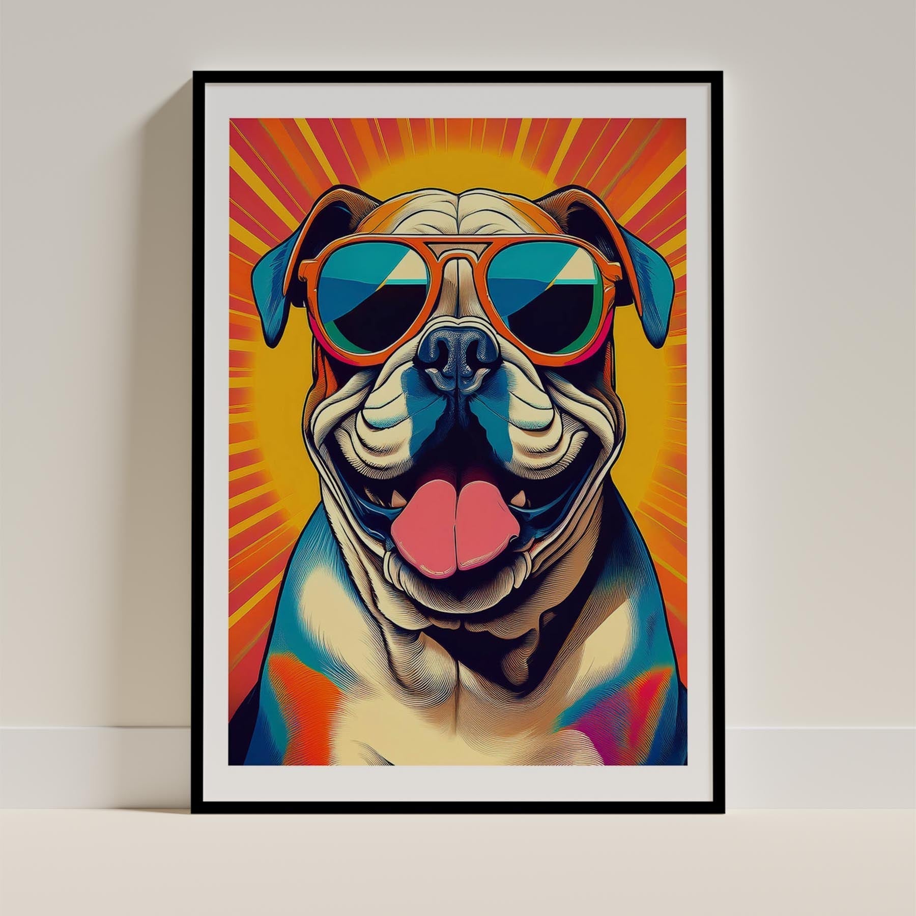 Bull Dog In Colourful Sunnies 2 image 13