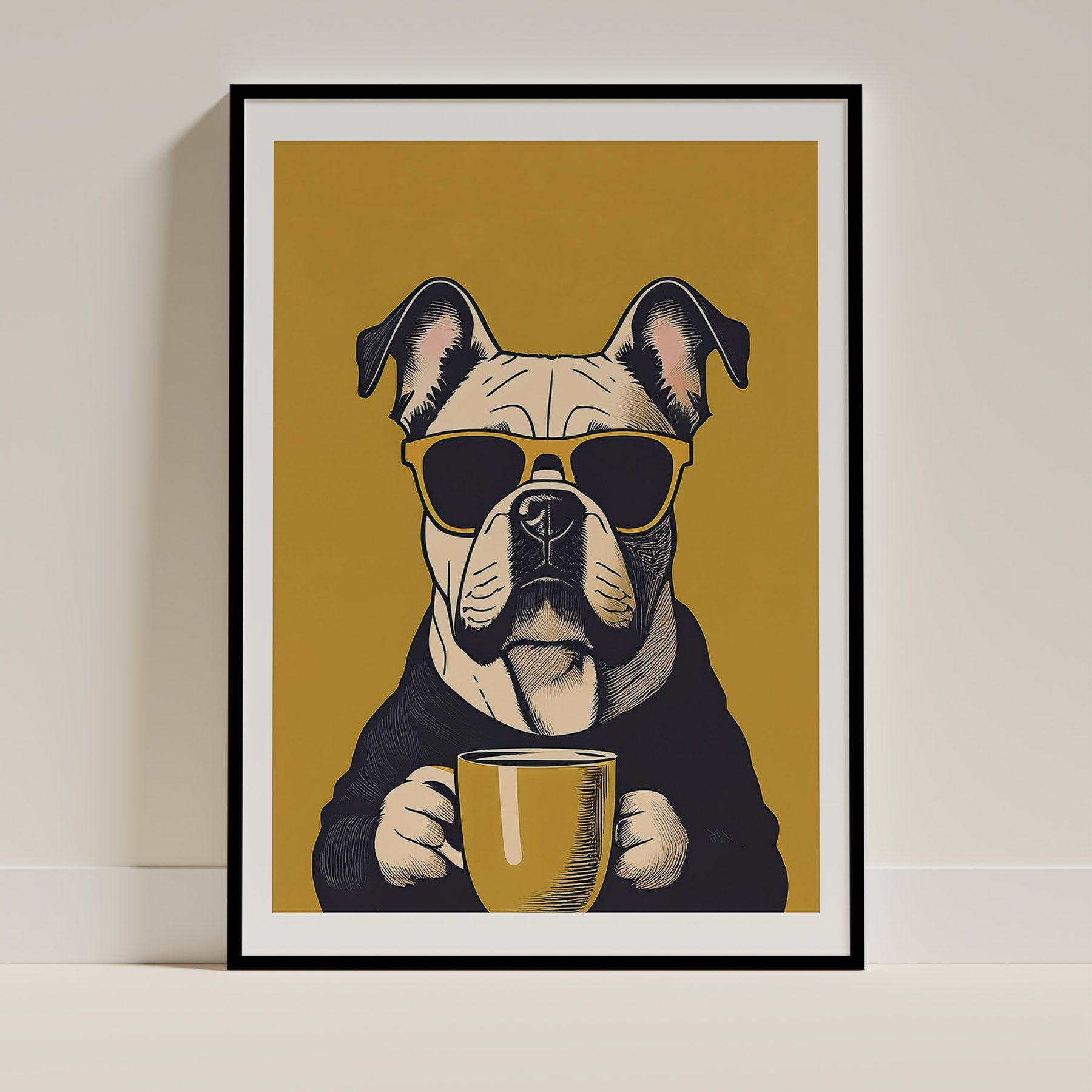 Bulldog 2 Chillin Coffee Dog image 0