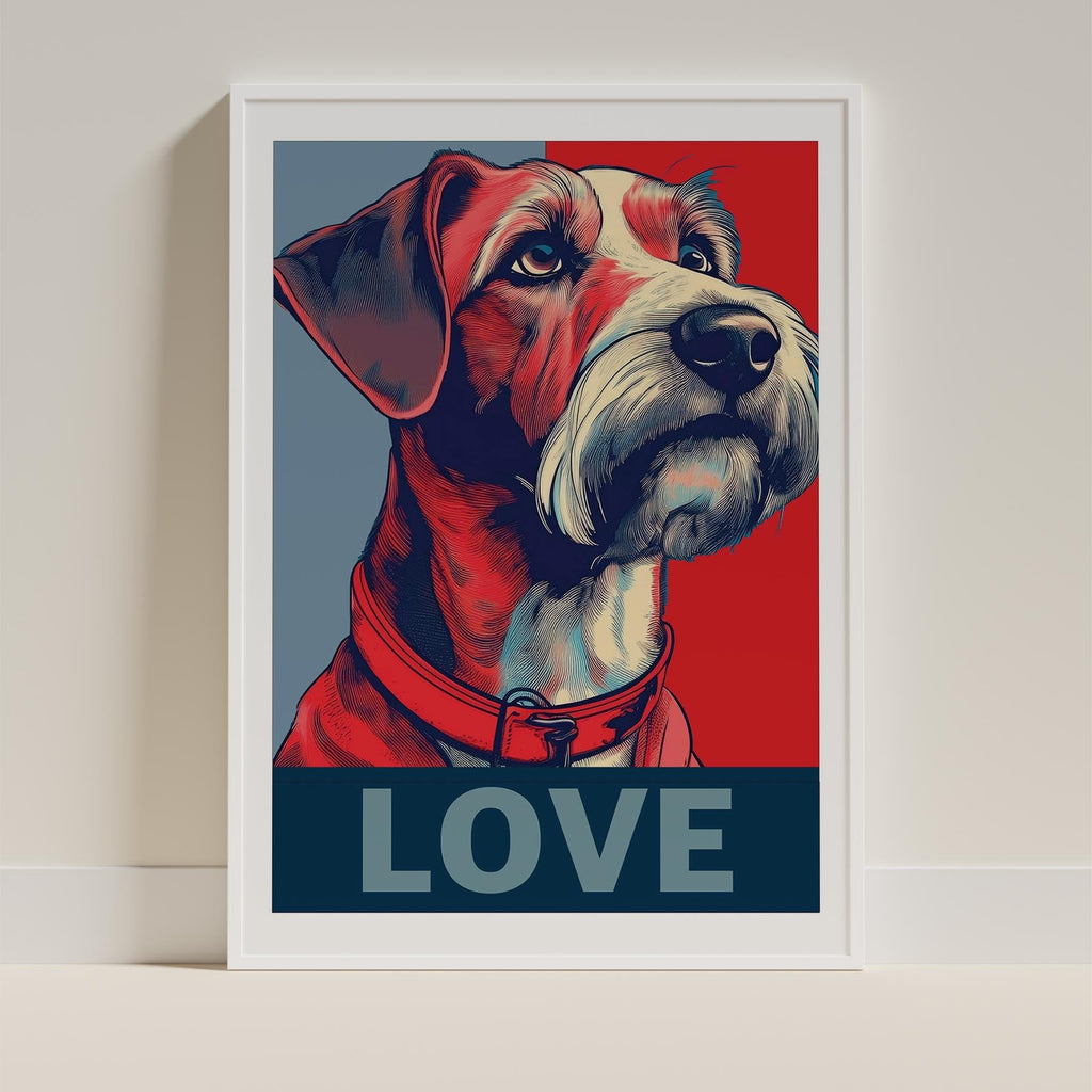 Irish Terrier LOVE Series Inspired by the Obama Poster image 9
