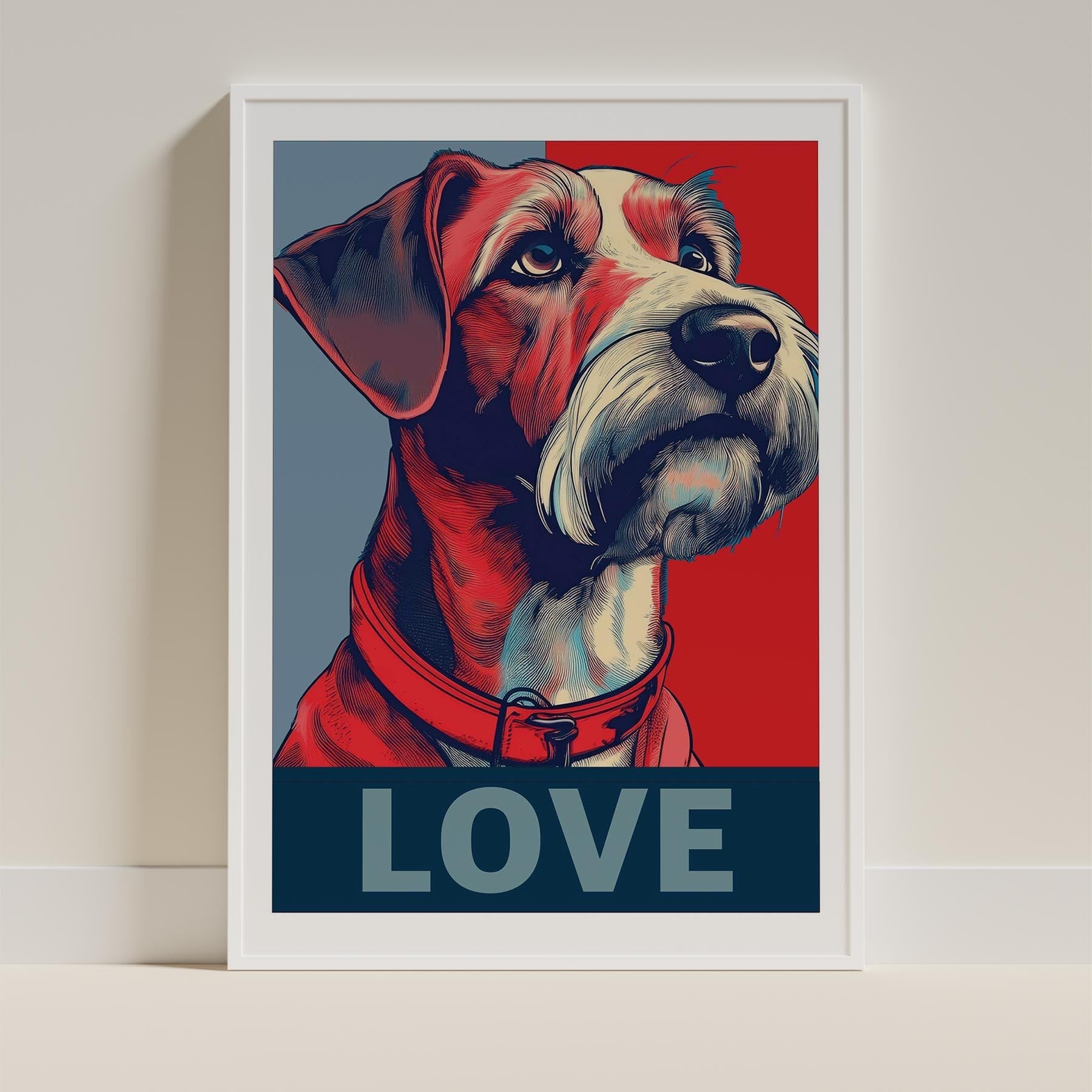 Irish Terrier LOVE Series Inspired by the Obama Poster image 9