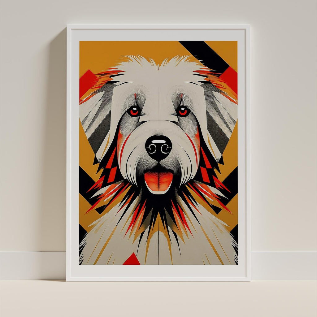 Coton de Tulear Geometric Orange Series image 9