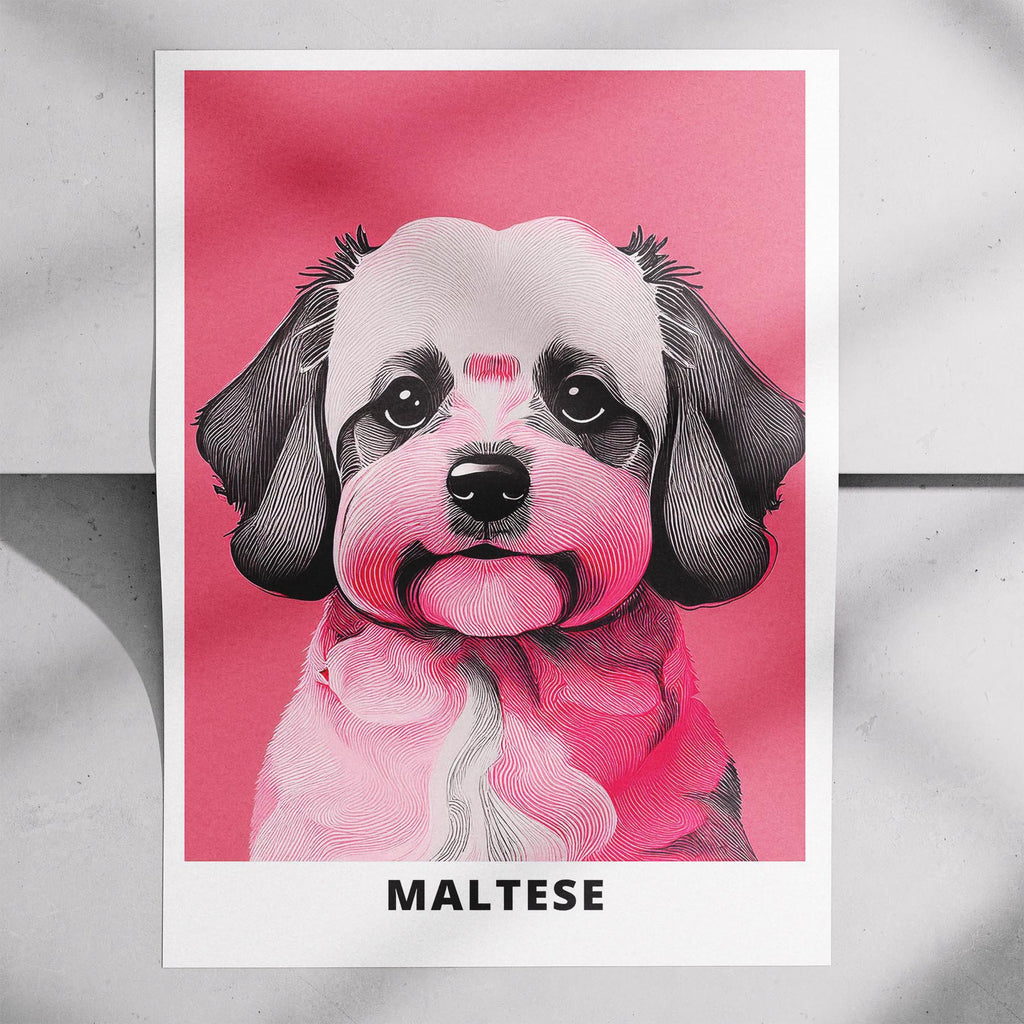 Maltese Pink and Black Dog Series 1 image 7