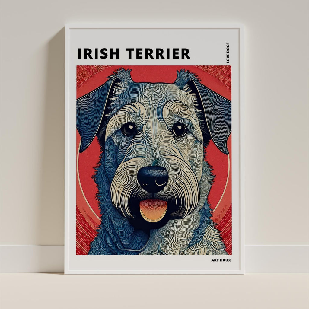 Irish Setter Hokusai Japanese Inspired Dog Series with Text image 8