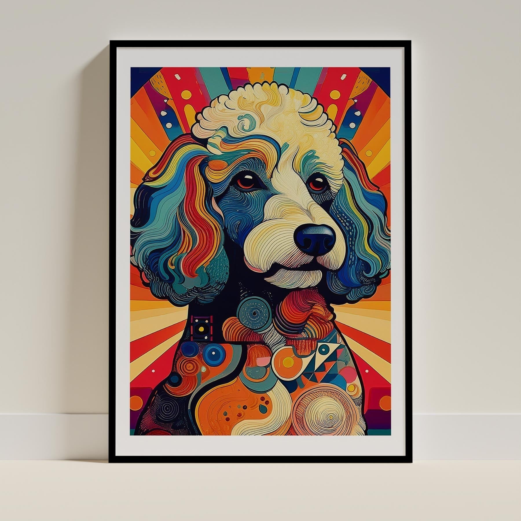 Poodle Dog Art Print Unframed Vol 2 | 10 Unique Designs | Wall Art Gift for Dog Lovers - Image 9 | Dogsy & Co
