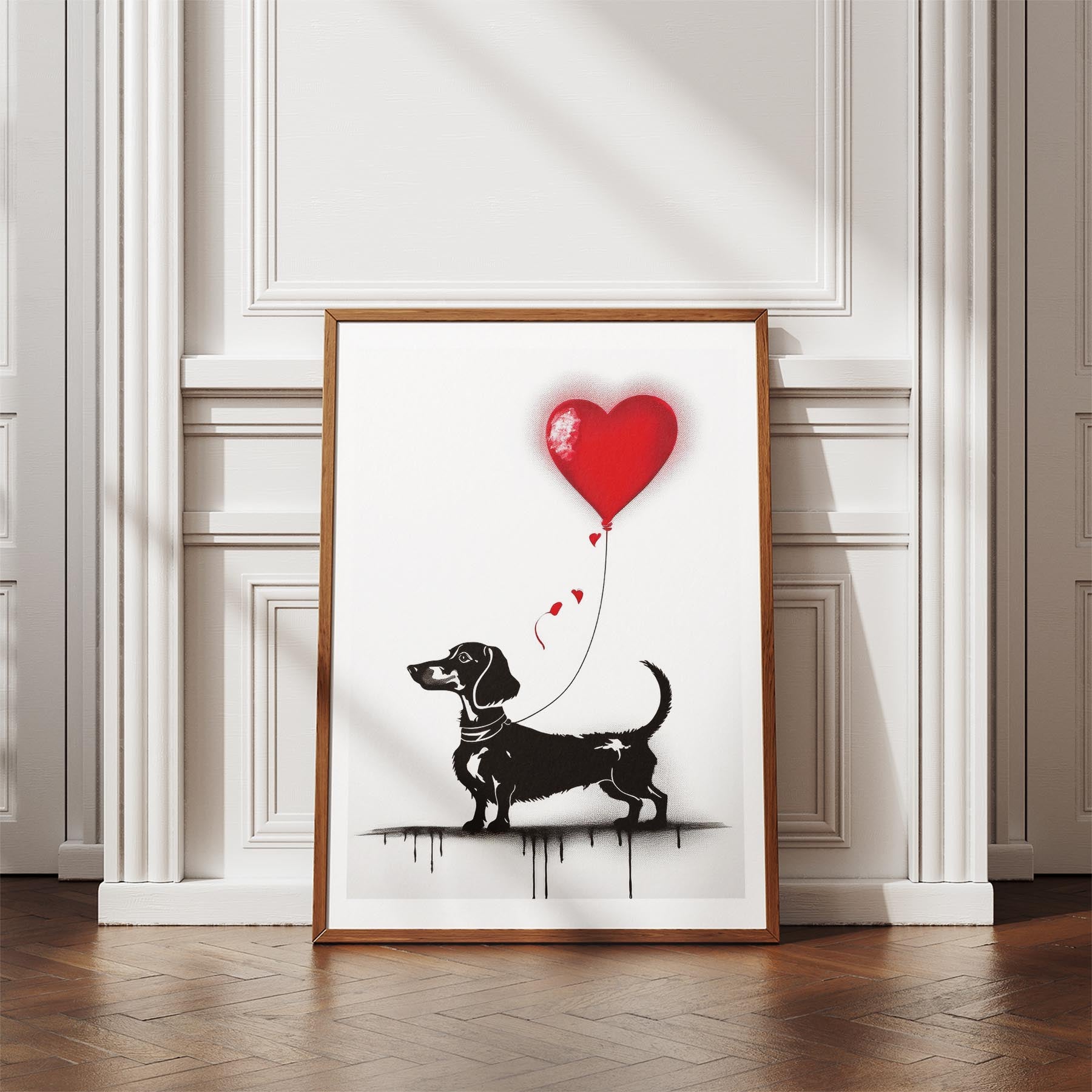 Dachshund DOGSY Series inspired by the Art of Banksy image 4