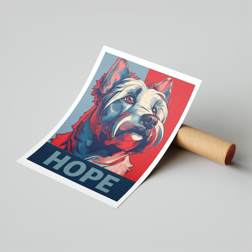 Australian Silky Terrier HOPE Series Inspired by the Obama Poster image 6