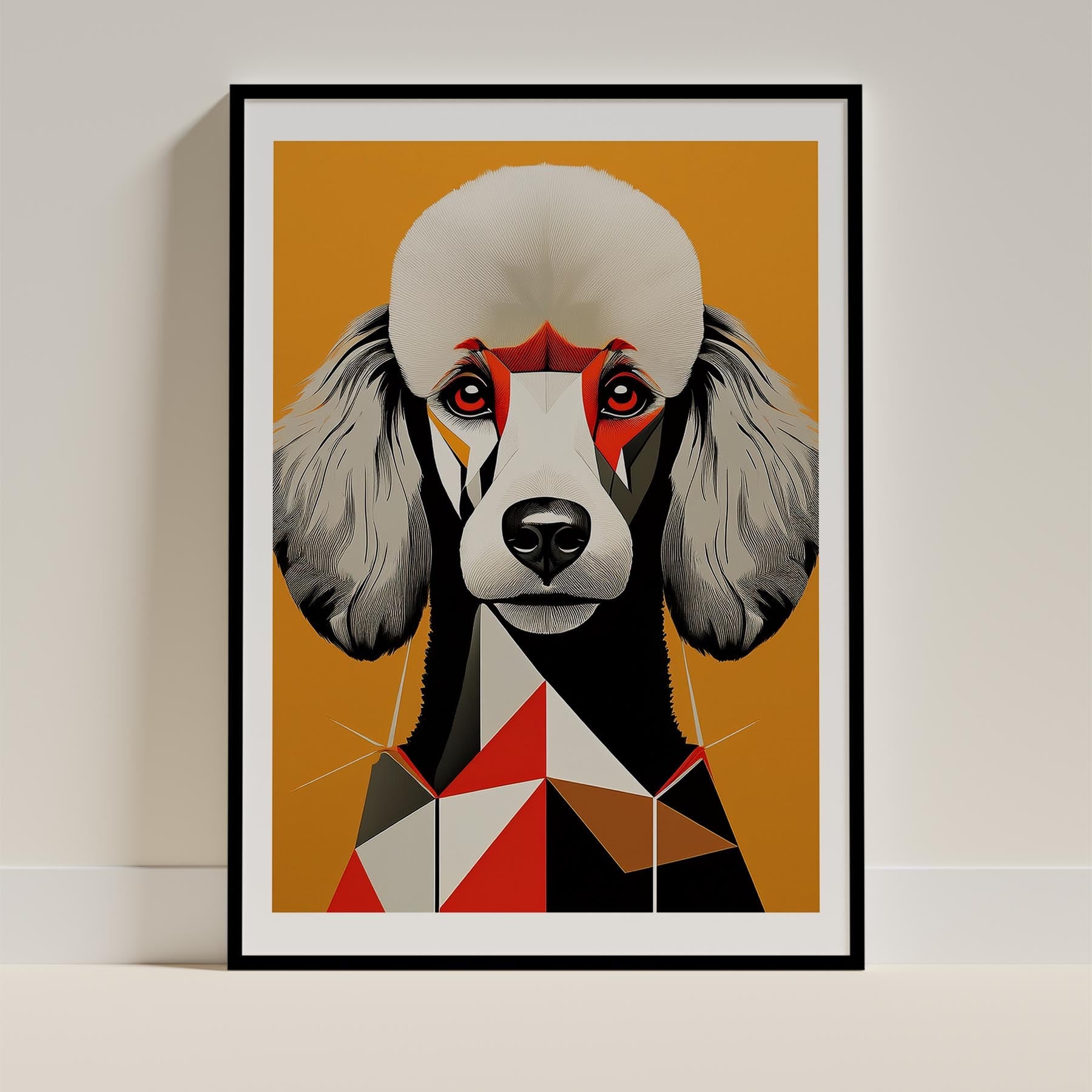 Poodle Geometric Orange Series image 0