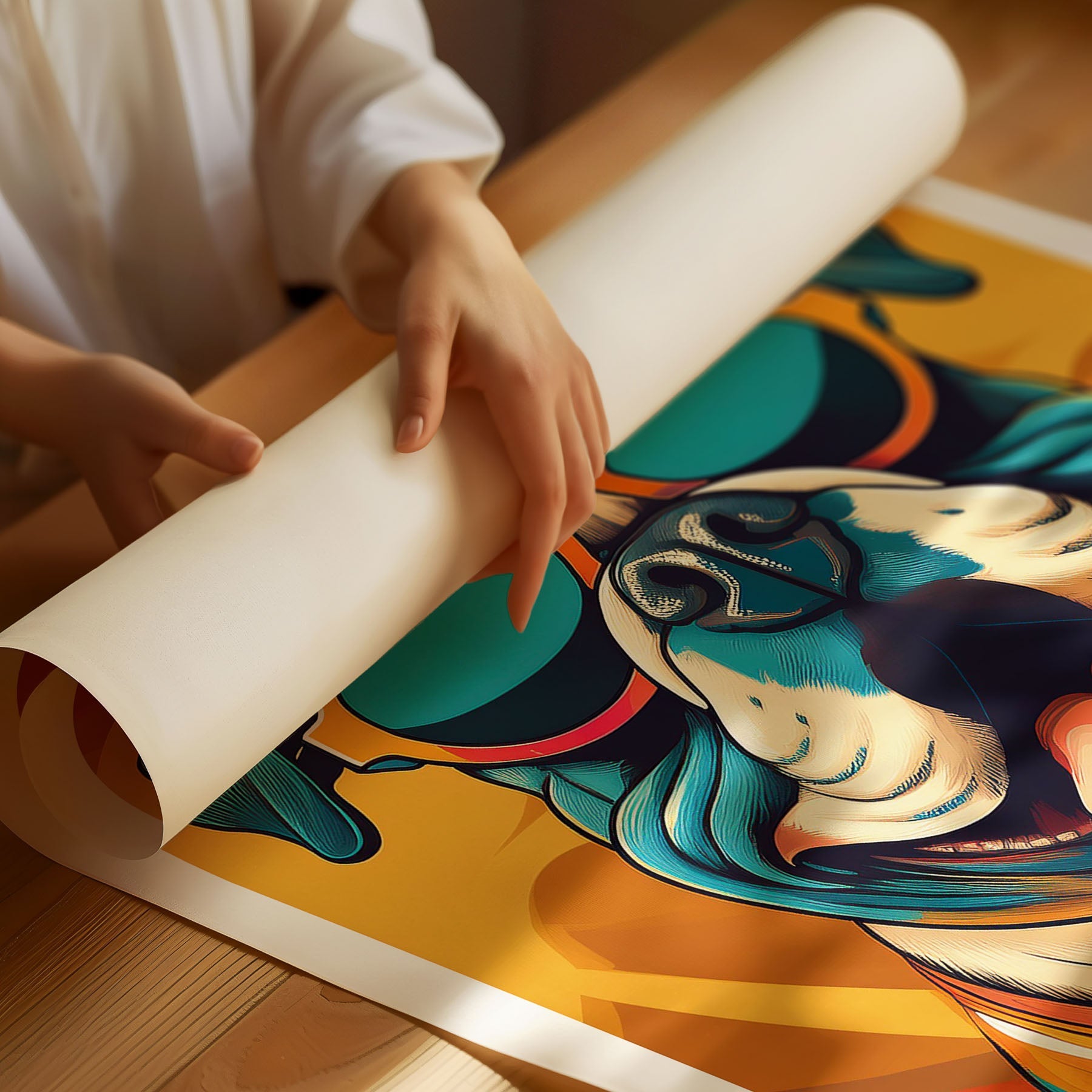 Dog In Colourful Sunnies 4 image 3