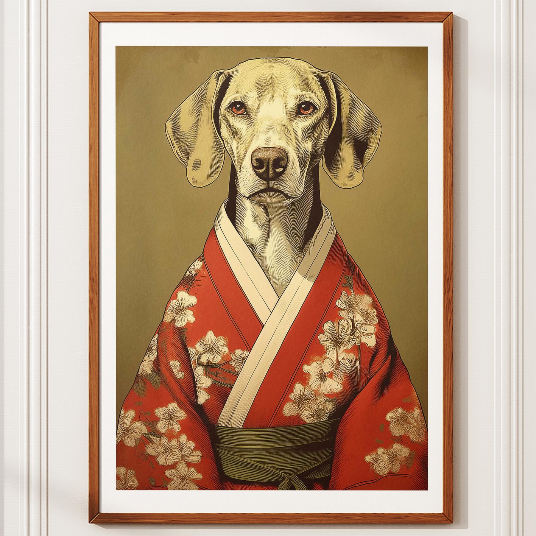 Hungarian Vizsla Japanse Kimono Dog Series image 10