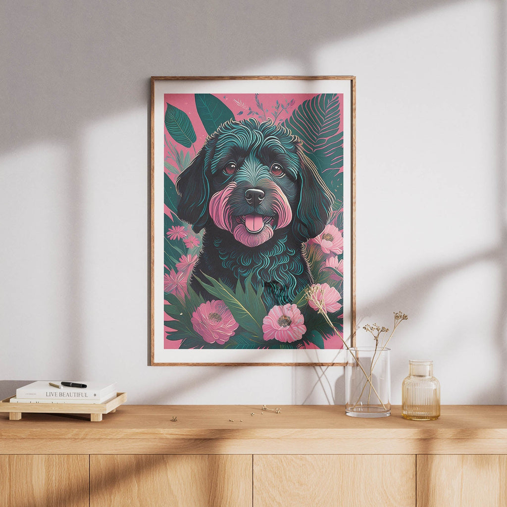 Groodle 1 Flowery Dog image 8