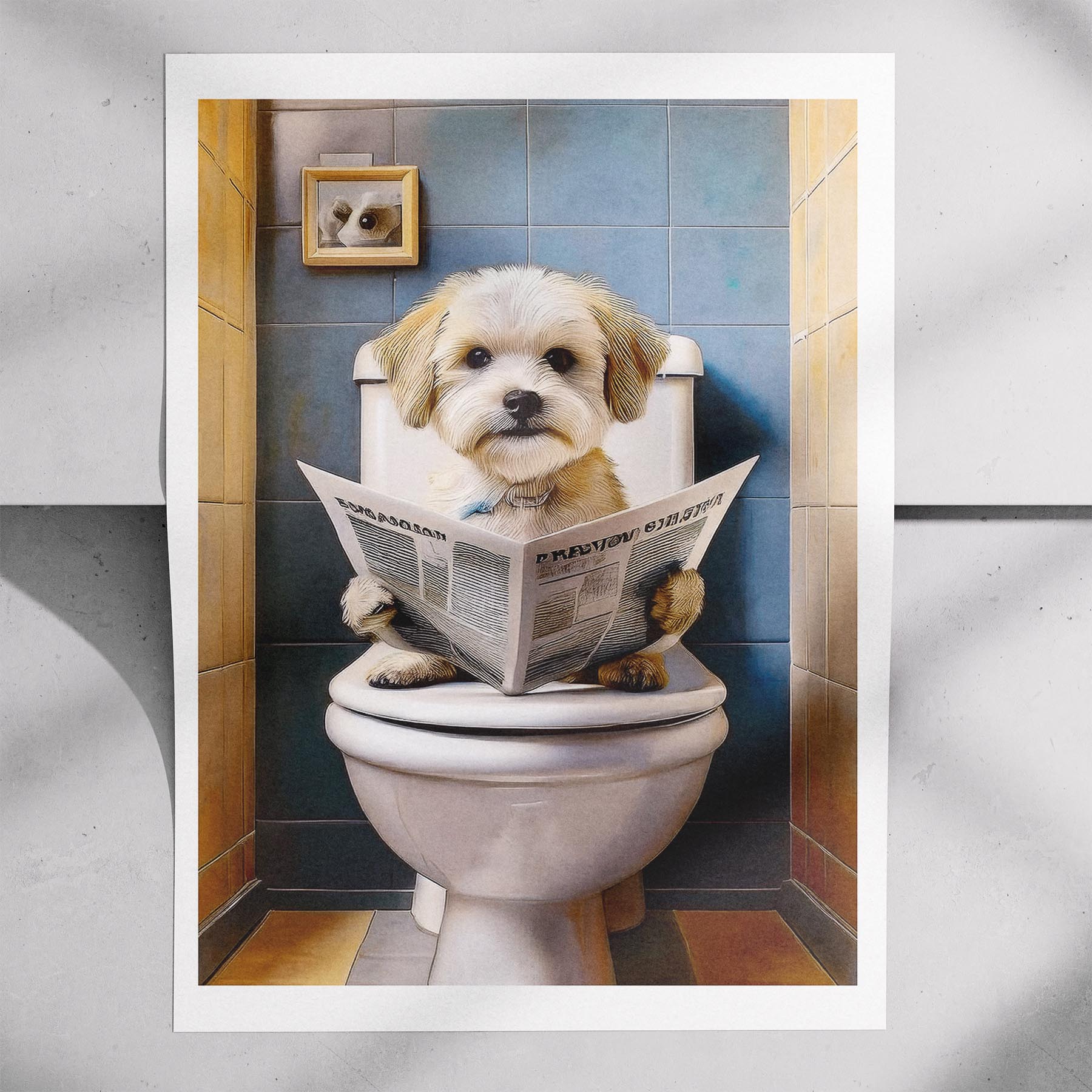 Maltese Toilet Humour Dog Series image 7
