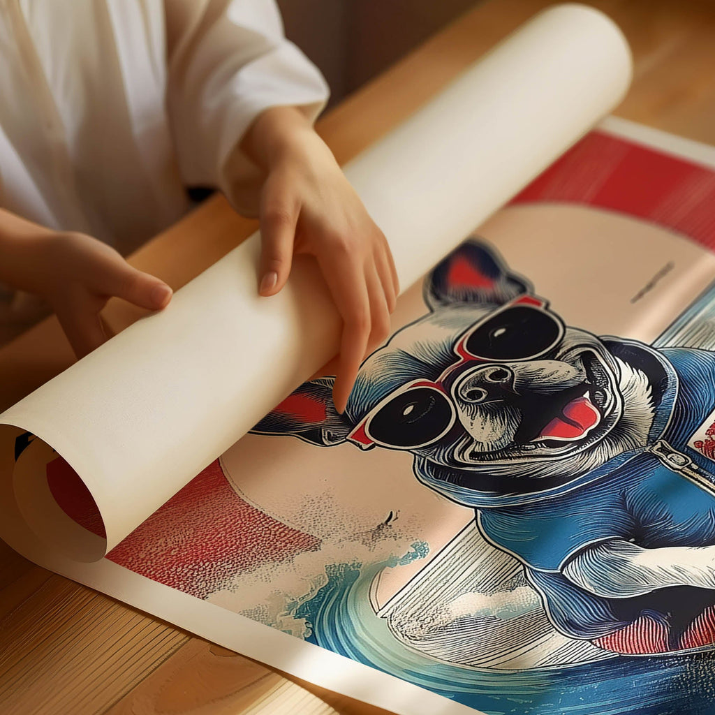 French Bulldog Hokosai Surfer Dogs 2 image 3