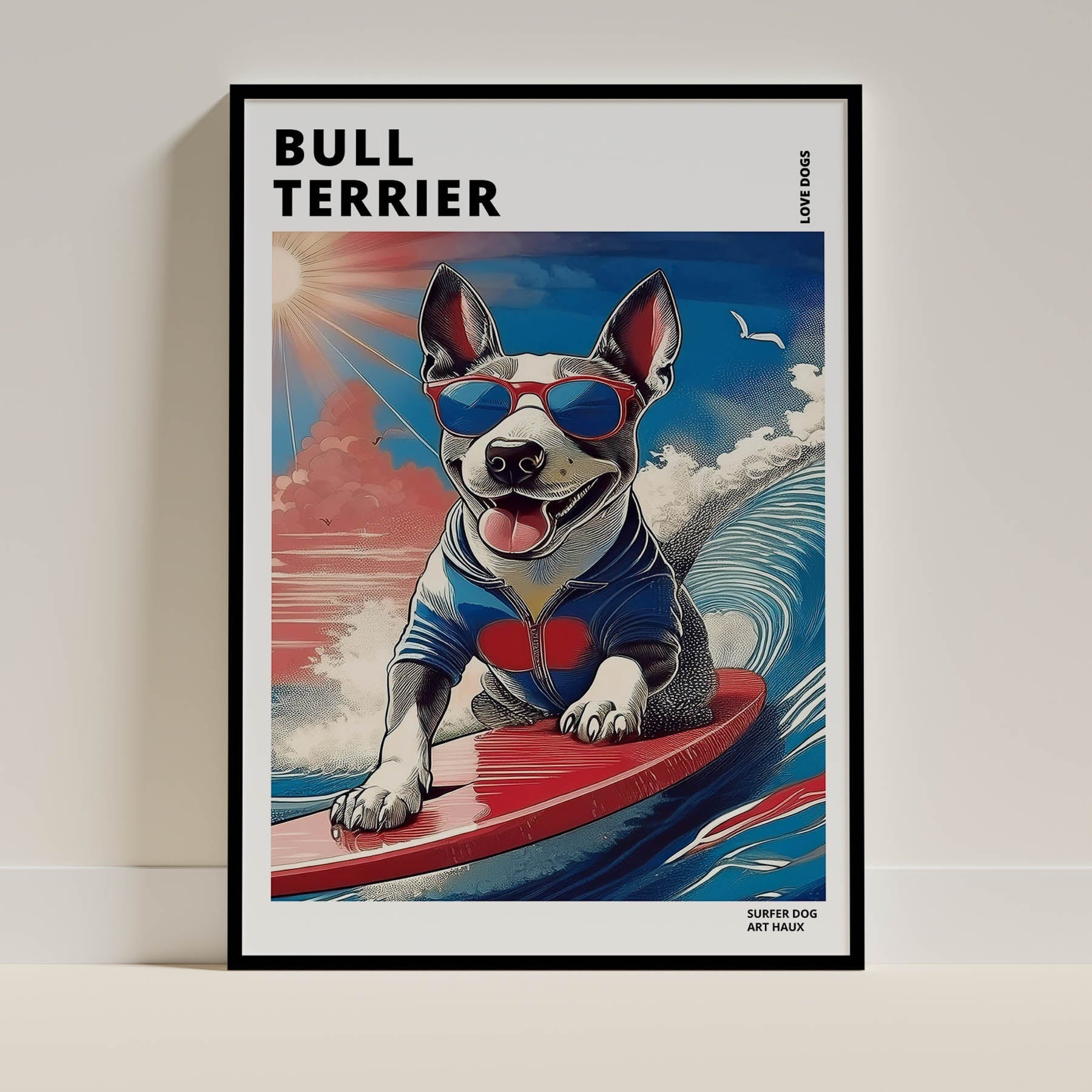 Bull Terrier Dog Art Print Unframed Vol 2 | 11 Unique Designs | Wall Art Gift for Dog Lovers - Image 7 | Dogsy & Co