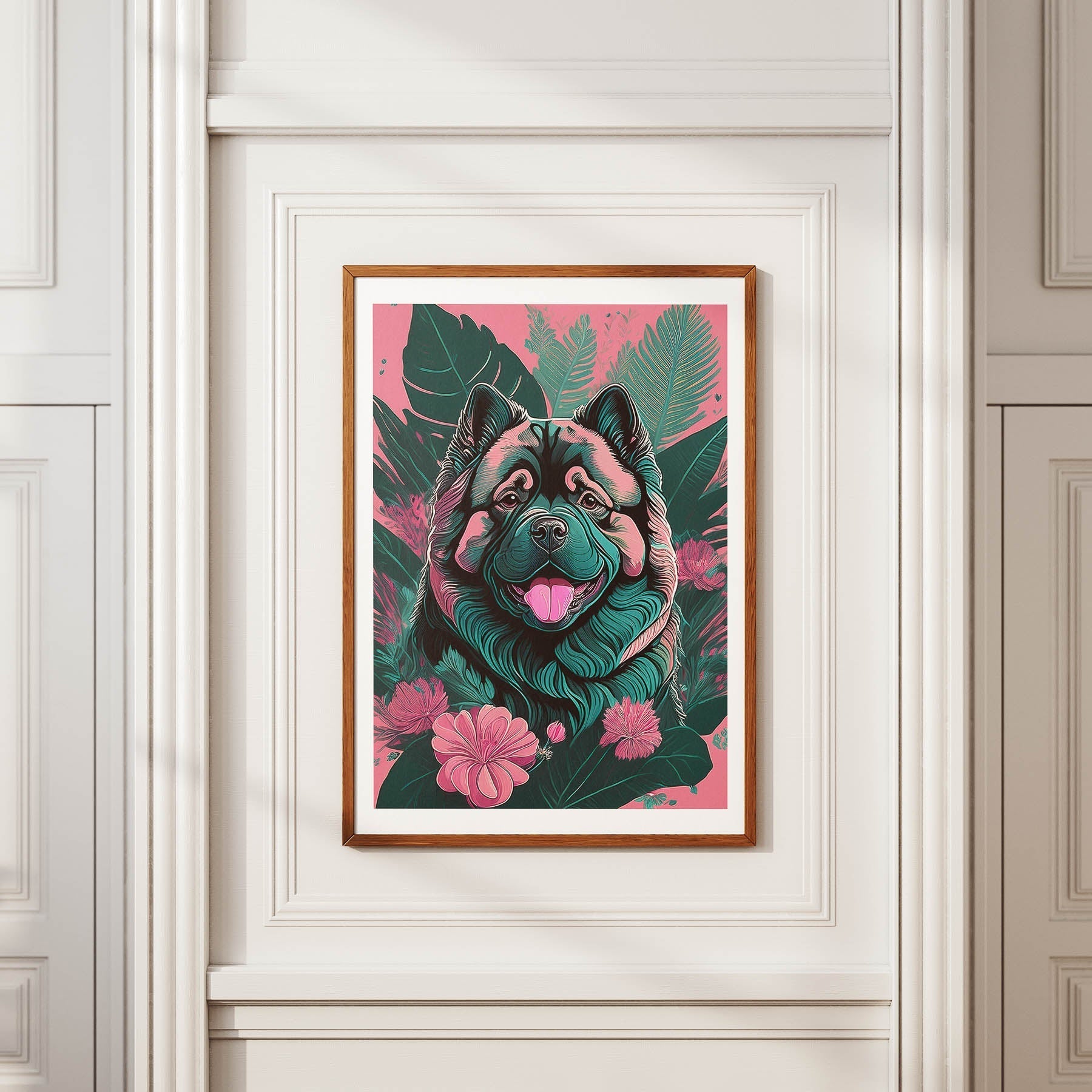 Chow Chow Flowery Dog image 3