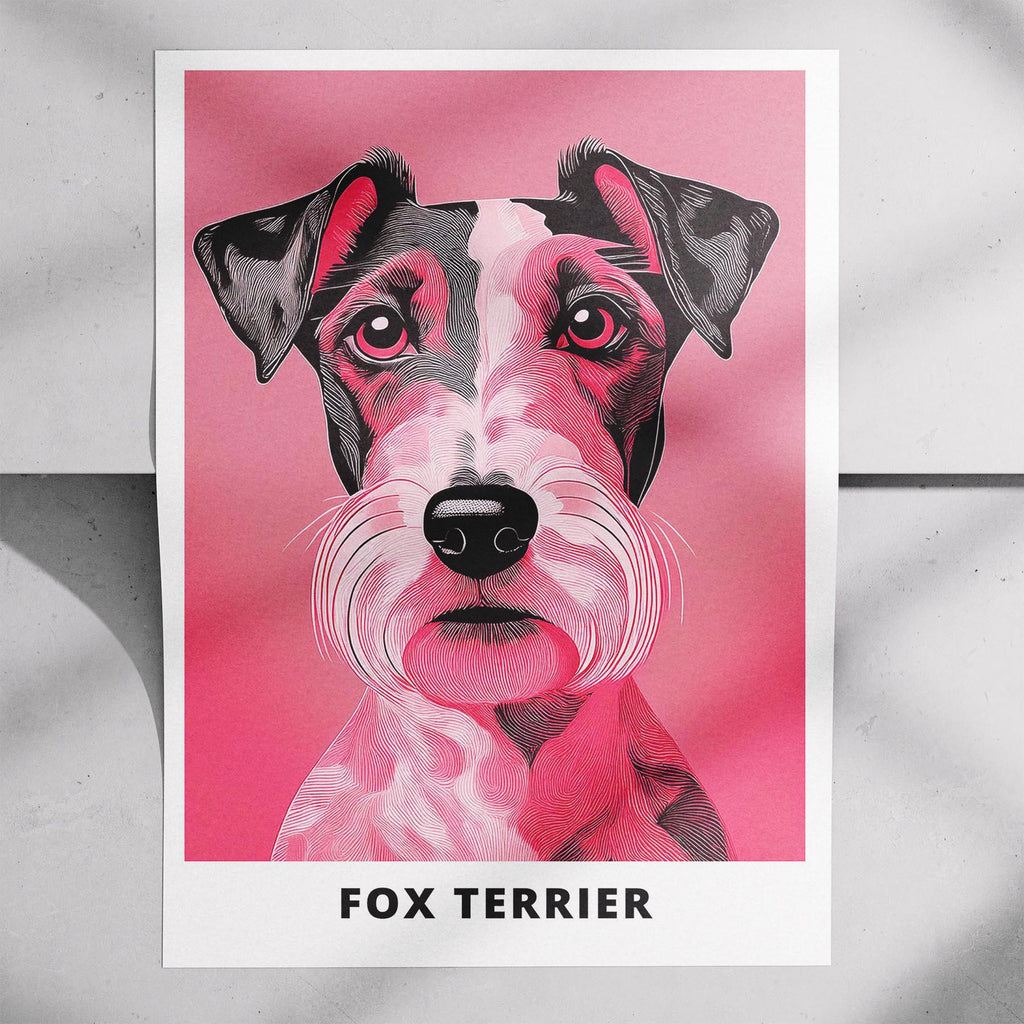 Fox Terrier Pink and Black Dog Series 1 image 7