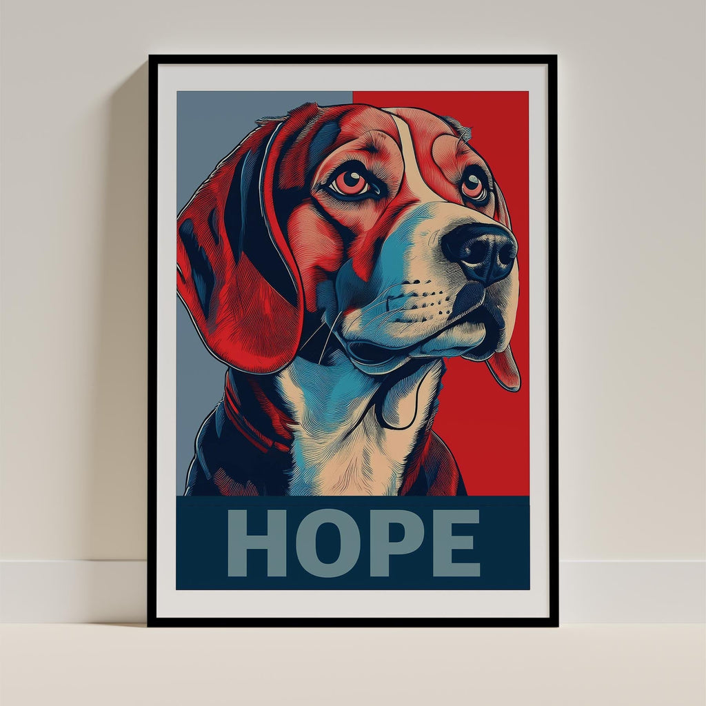 Beagle HOPE Series Inspired by the Obama Poster image 11