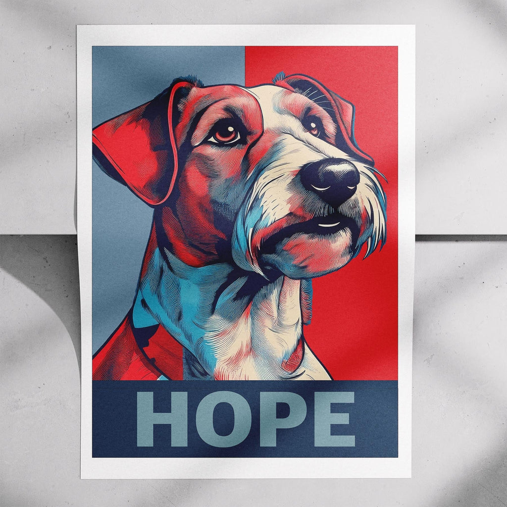 Fox Terrier HOPE Series Inspired by the Obama Poster image 7