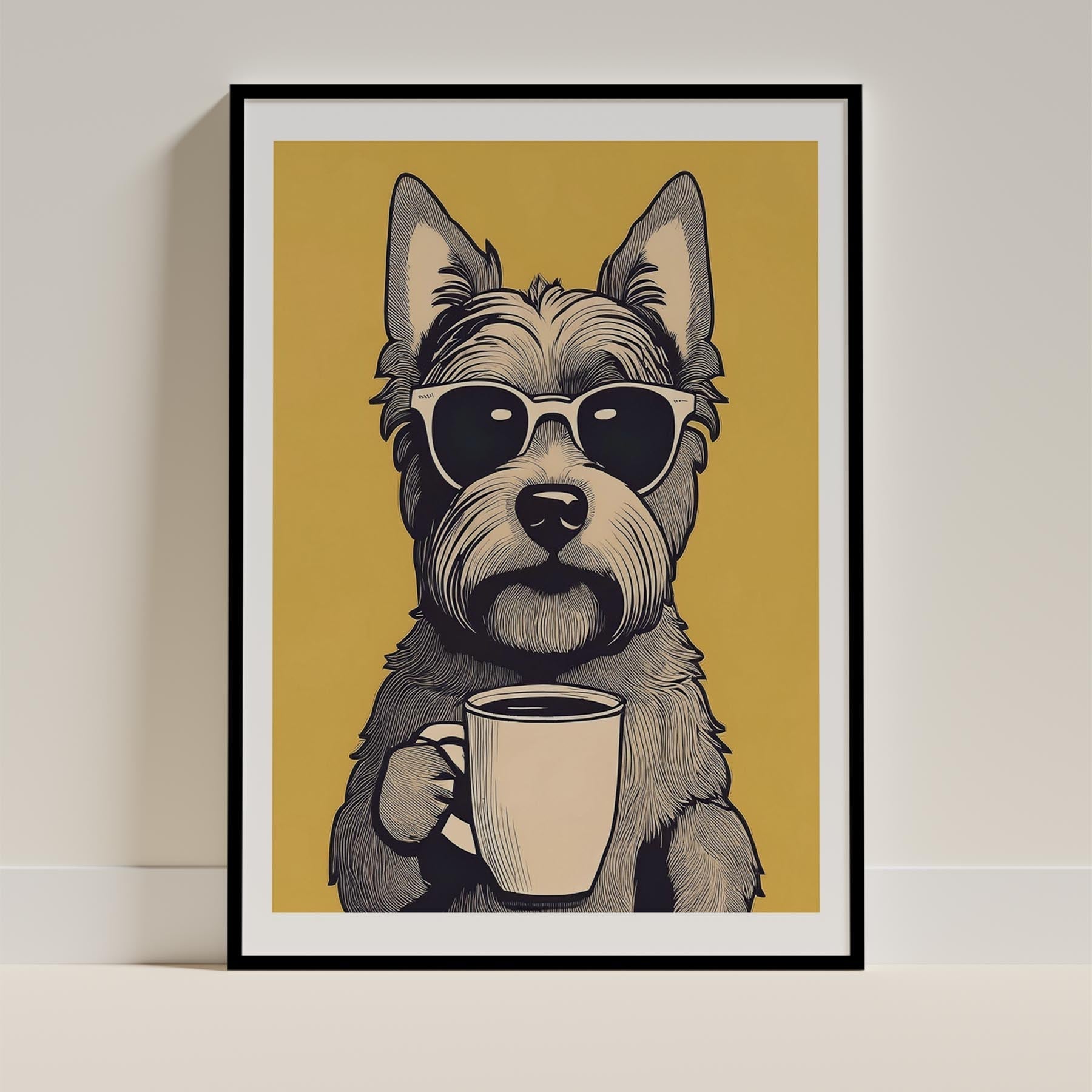 Yorkipoo Chillin Coffee Dog image 13