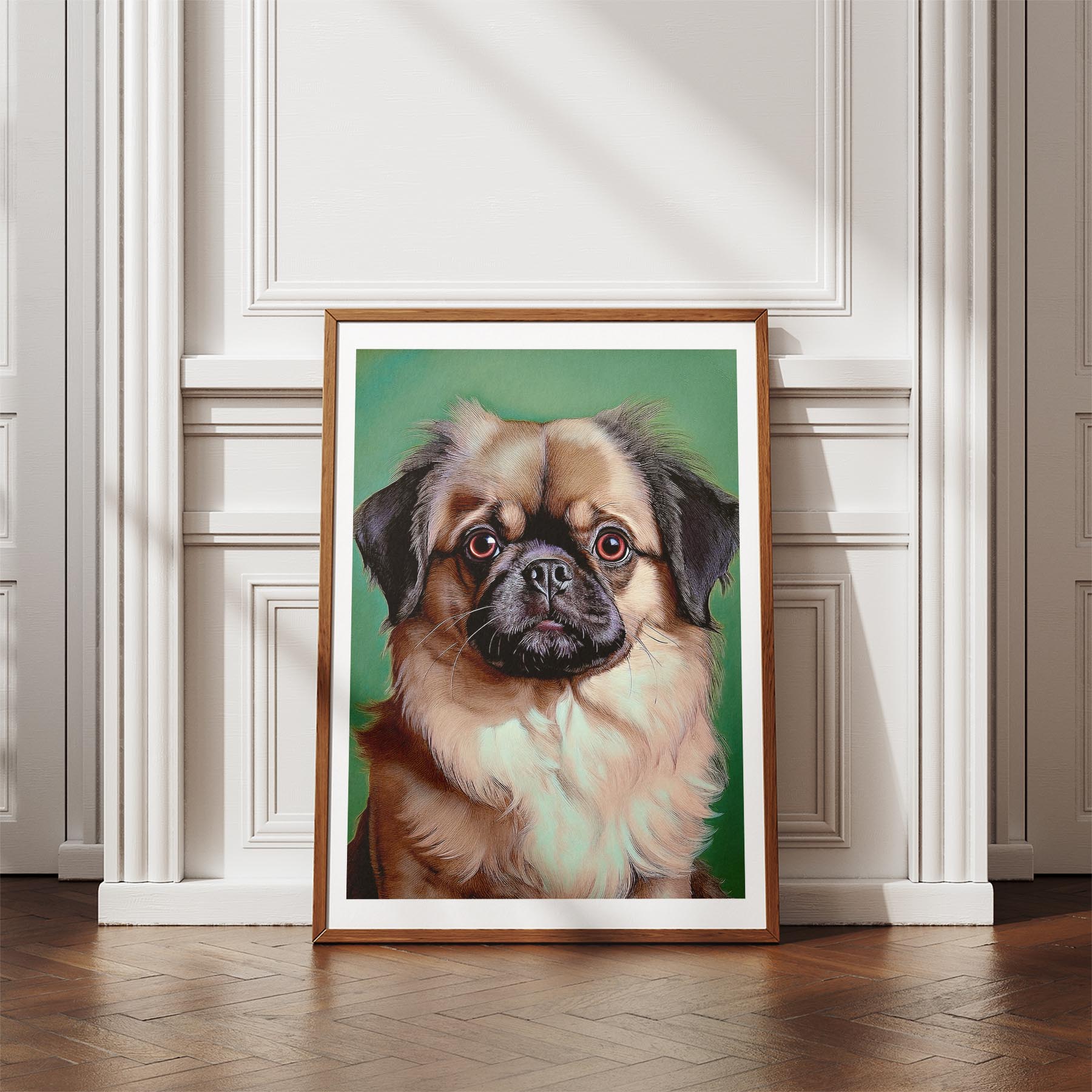 Pekingese Green Painted Series image 4