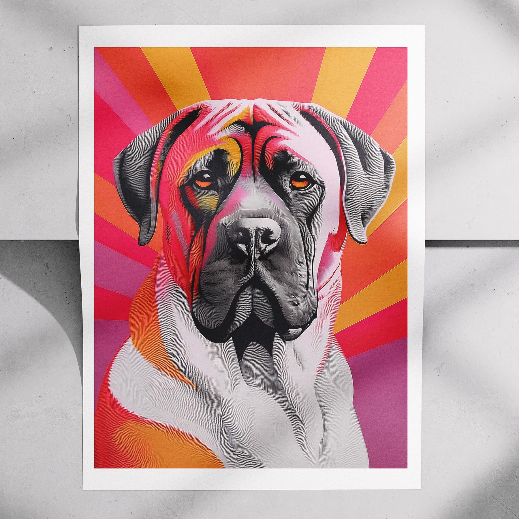 Mastiff Modern Pop Dog Series image 7