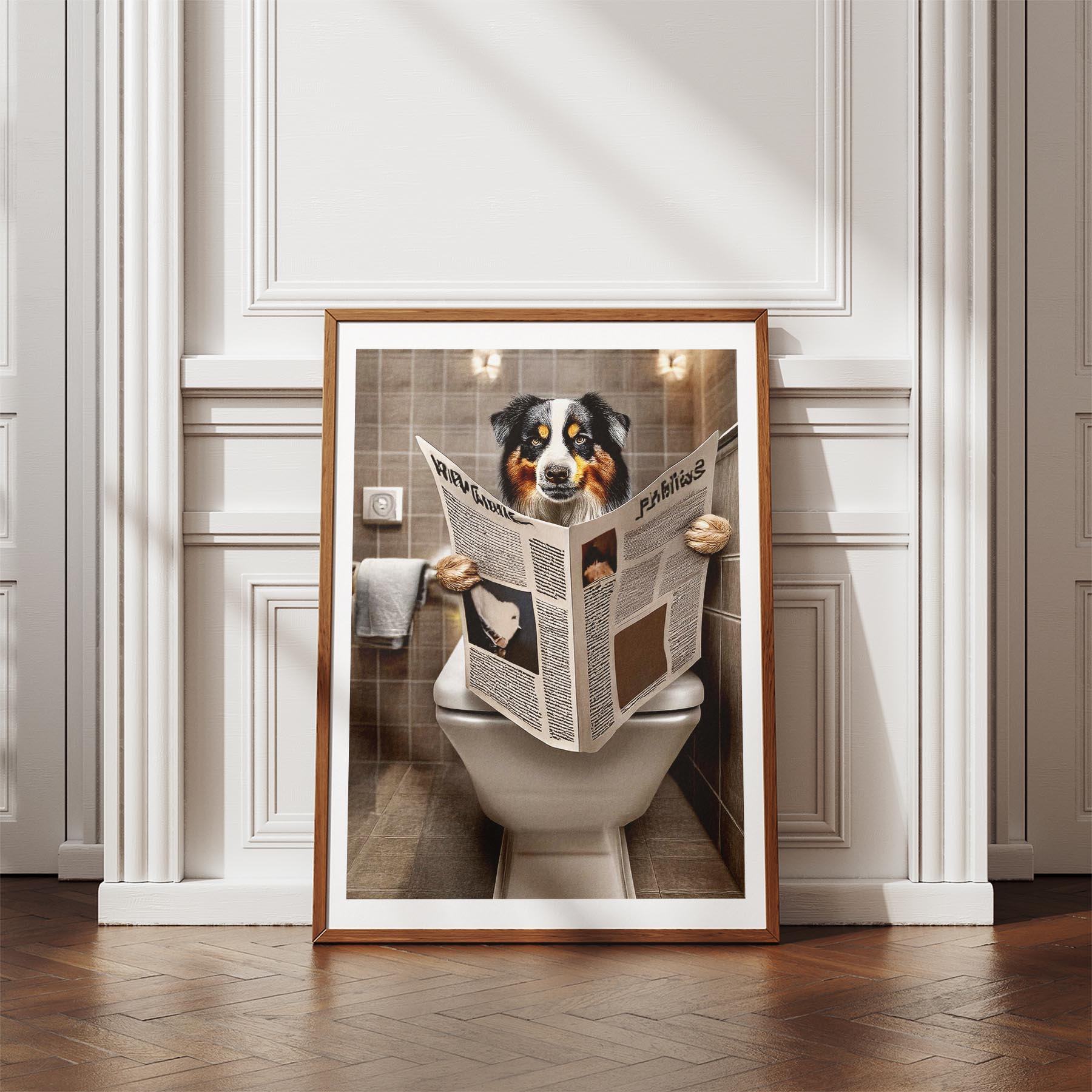 Australian Shepherd Toilet Humour Dog Series 2 image 4