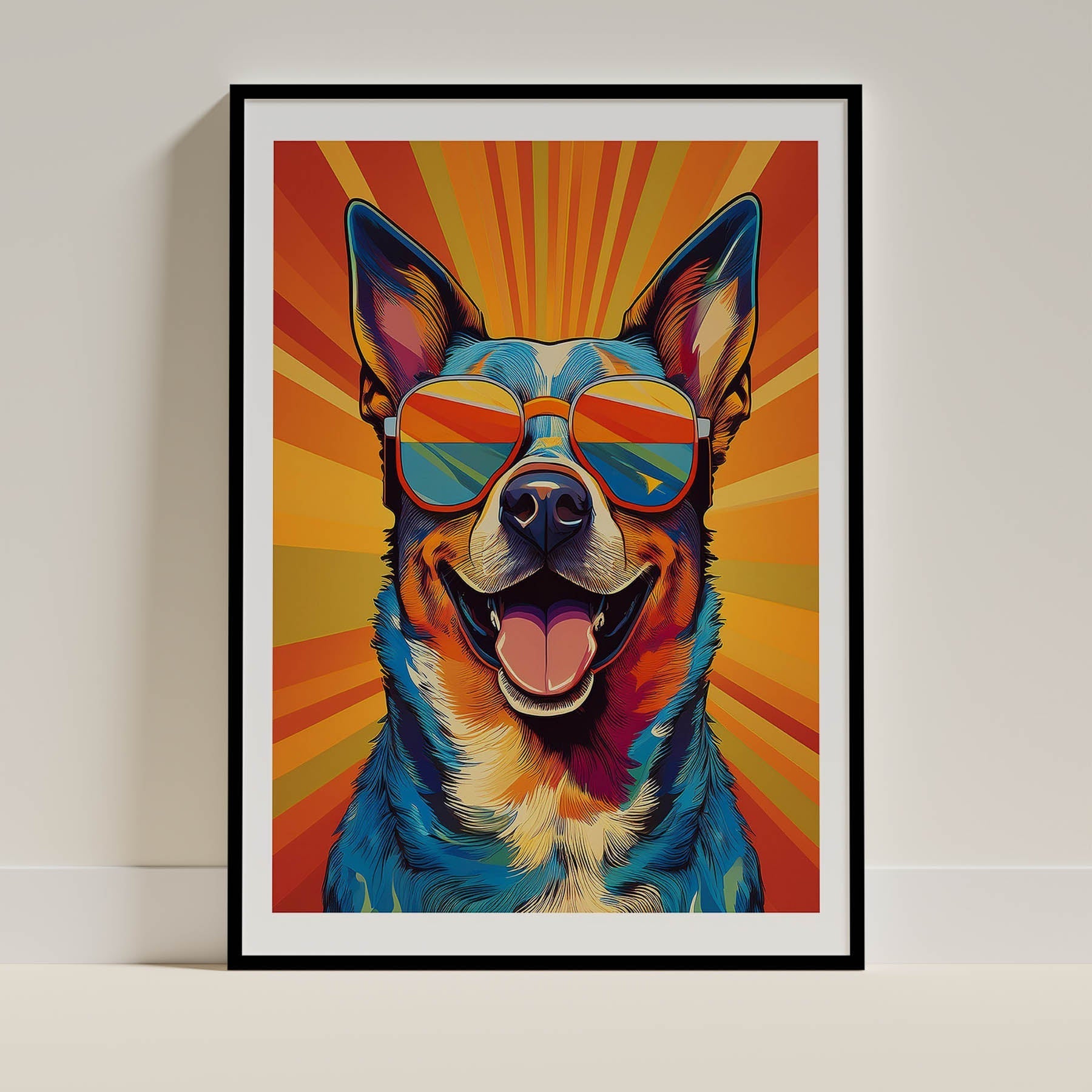 Australian Cattle Dog Dog Art Print Unframed Vol 2 | 9 Unique Designs | Wall Art Gift for Dog Lovers - Image 3 | Dogsy & Co