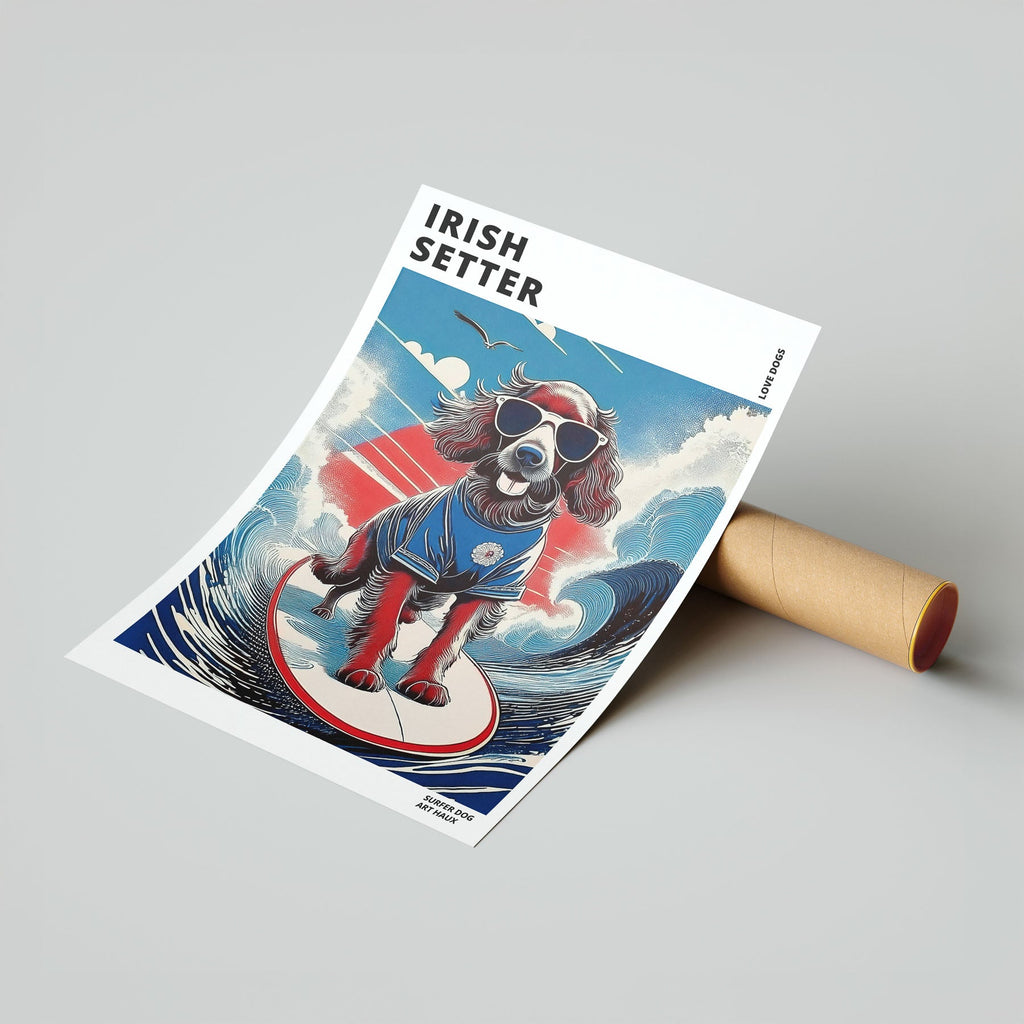 Irish Setter Hokosai Surfer Dogs 1 image 7