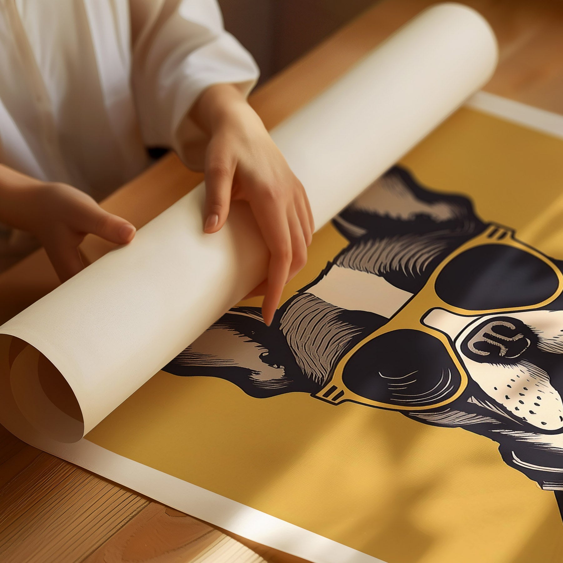 Boston Terrier Chillin Coffee Dog image 3