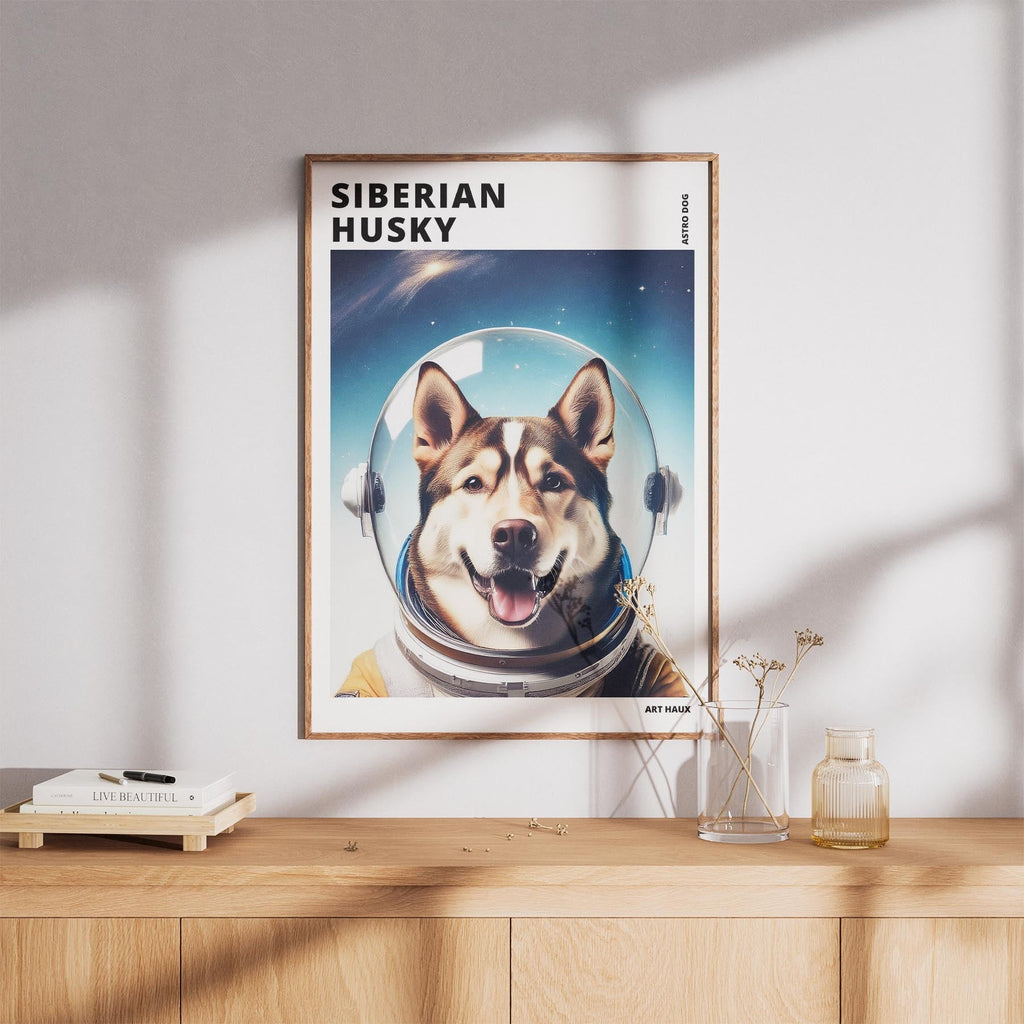Siberian Husky Astronaut Dog Series with Text Astro Dog image 8