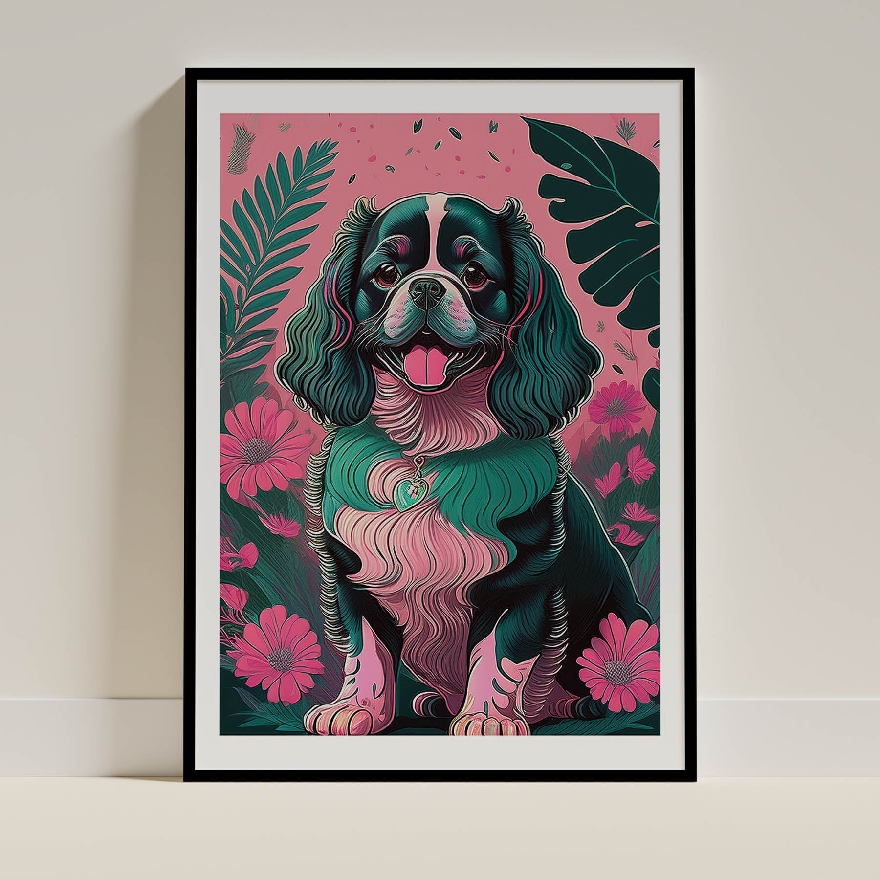 Cavalier King Charles Spaniel Dog Art Print Unframed Vol 2 | 5 Unique Designs | Wall Art Gift for Dog Lovers - Image 4 | D...