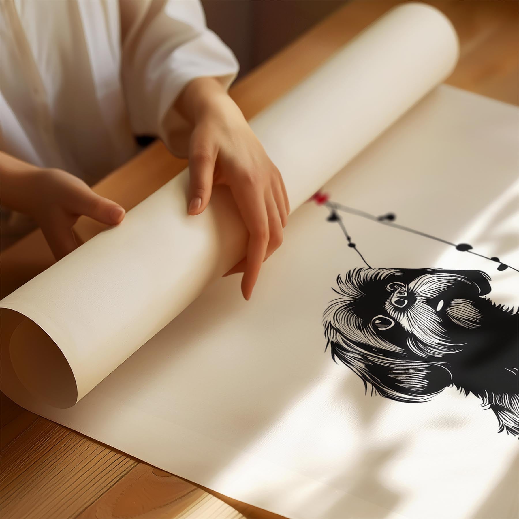 Shih Tzu DOGSY Series inspired by the Art of Banksy with text Dogsy image 1