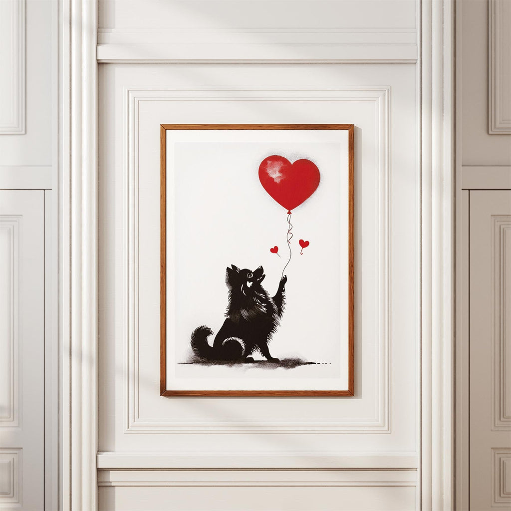 Pomeranian DOGSY Series inspired by the Art of Banksy image 3