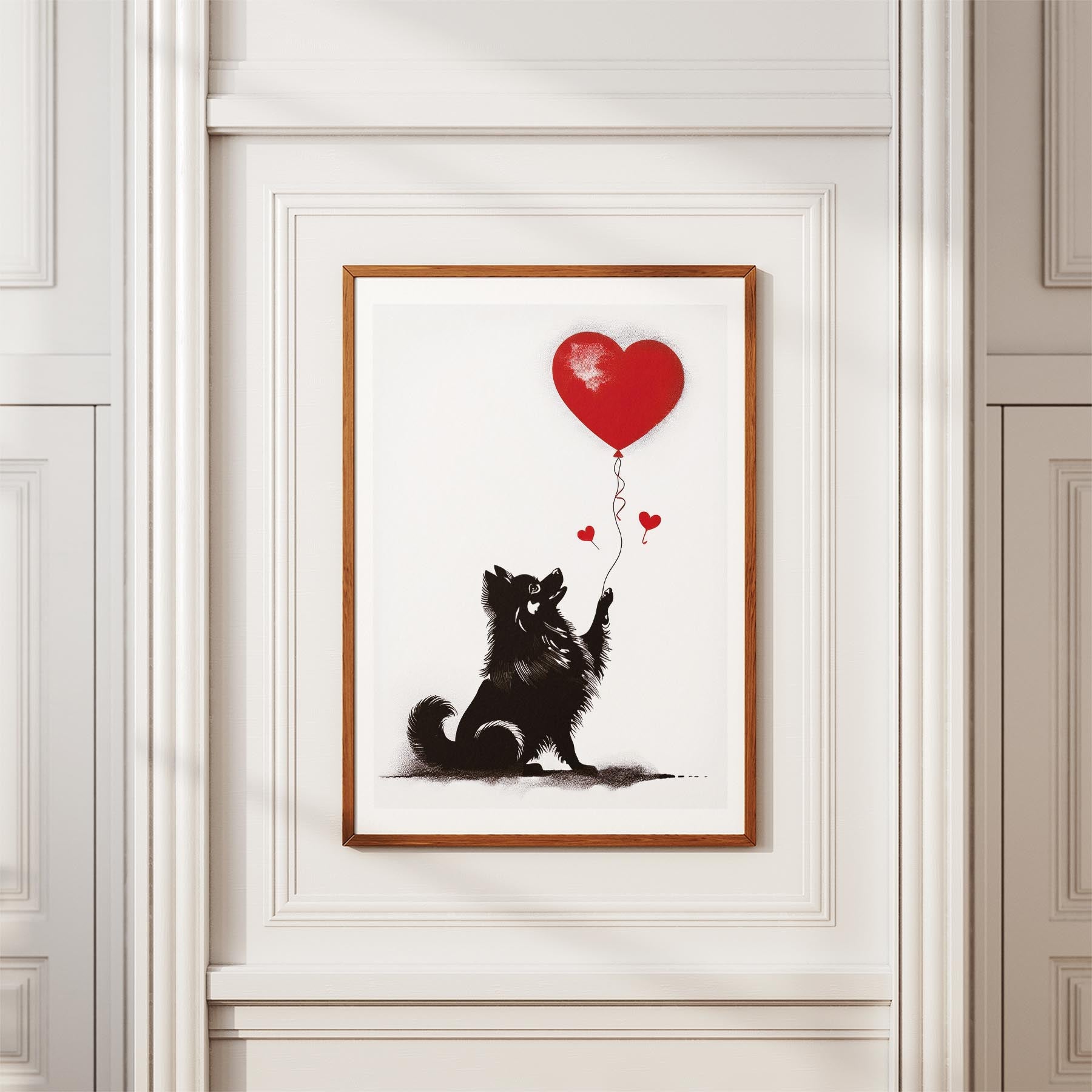 Pomeranian DOGSY Series inspired by the Art of Banksy image 3