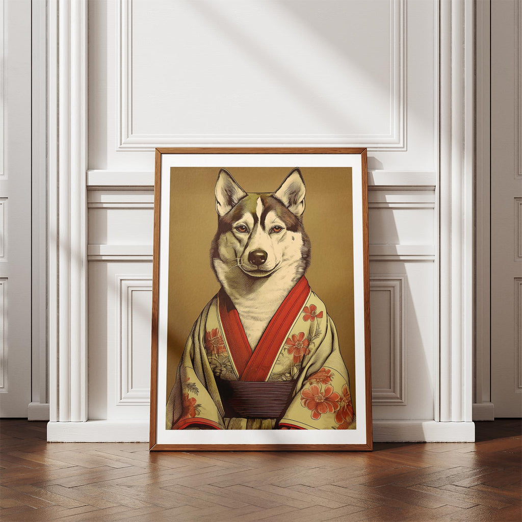 Siberian Husky Japanse Kimono Dog Series image 4