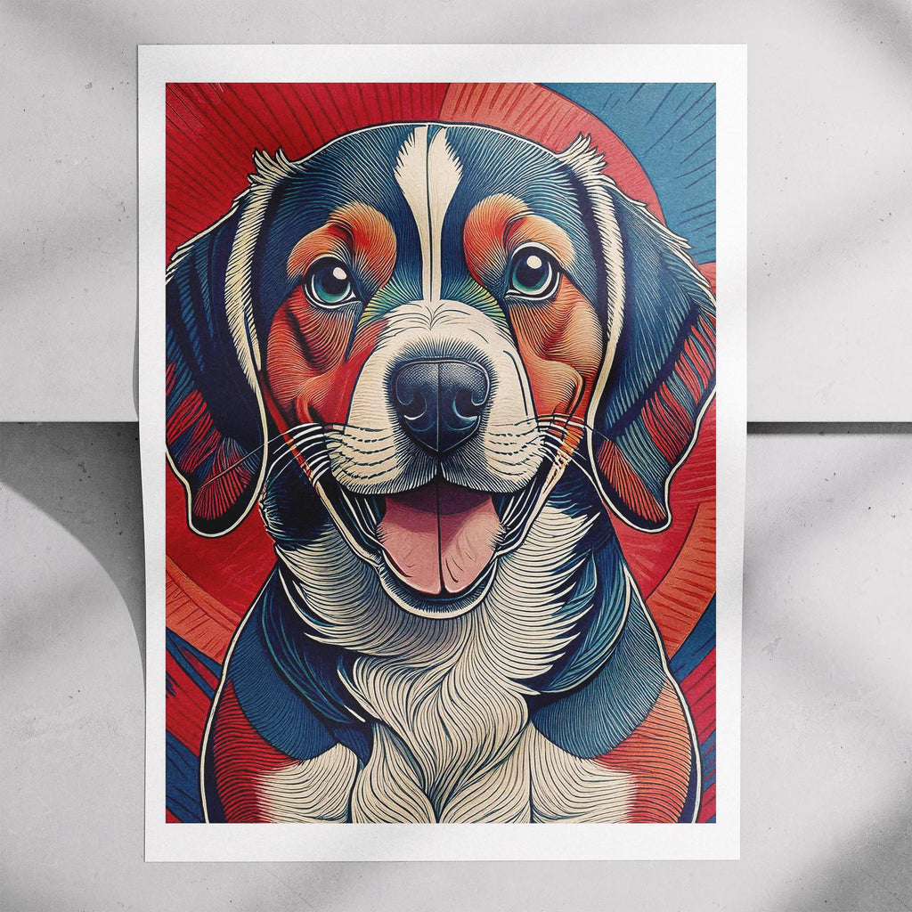 Beagle Hokusai Japanese Inspired Dog Series image 7