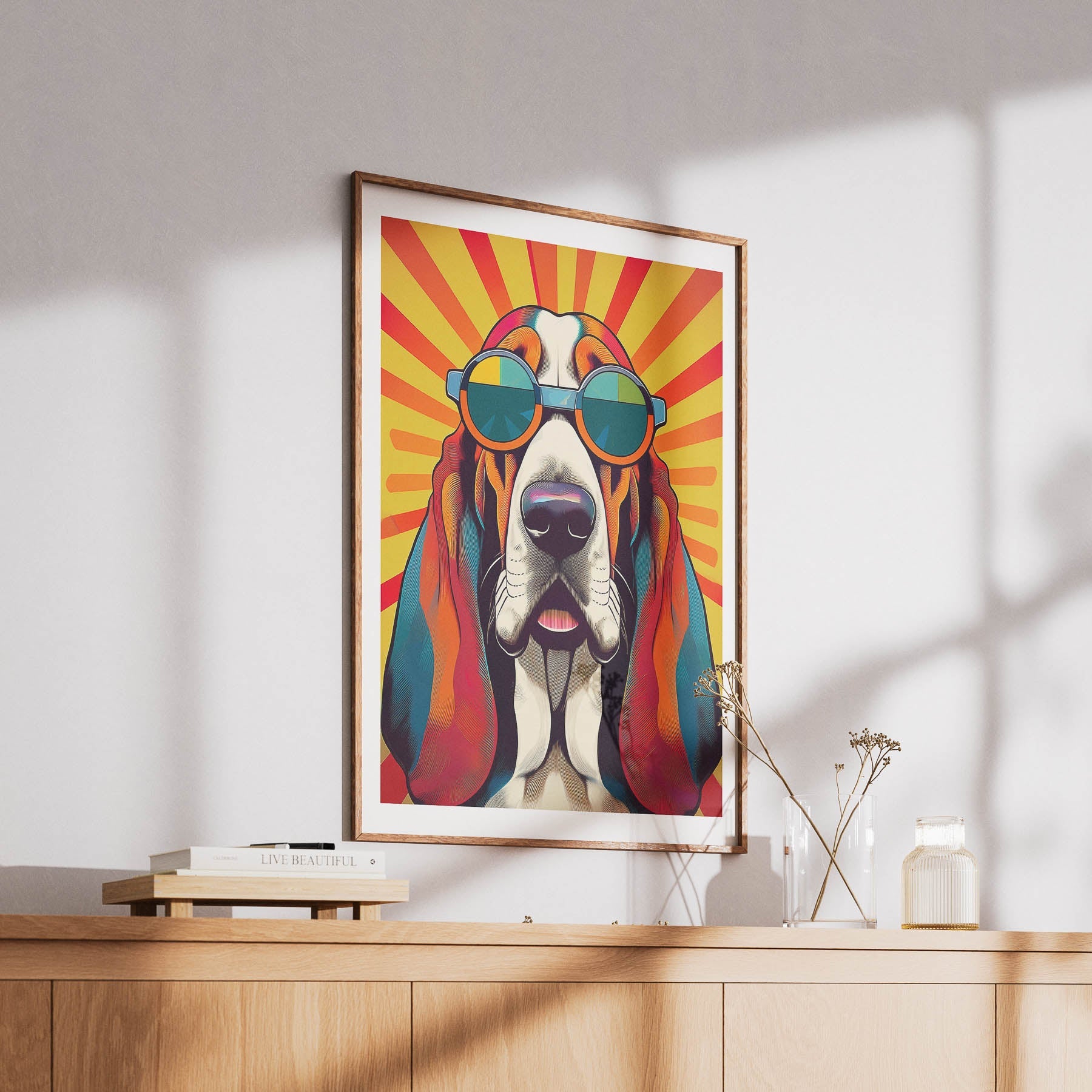 Basset Hound In Colourful Sunnies 1 image 6