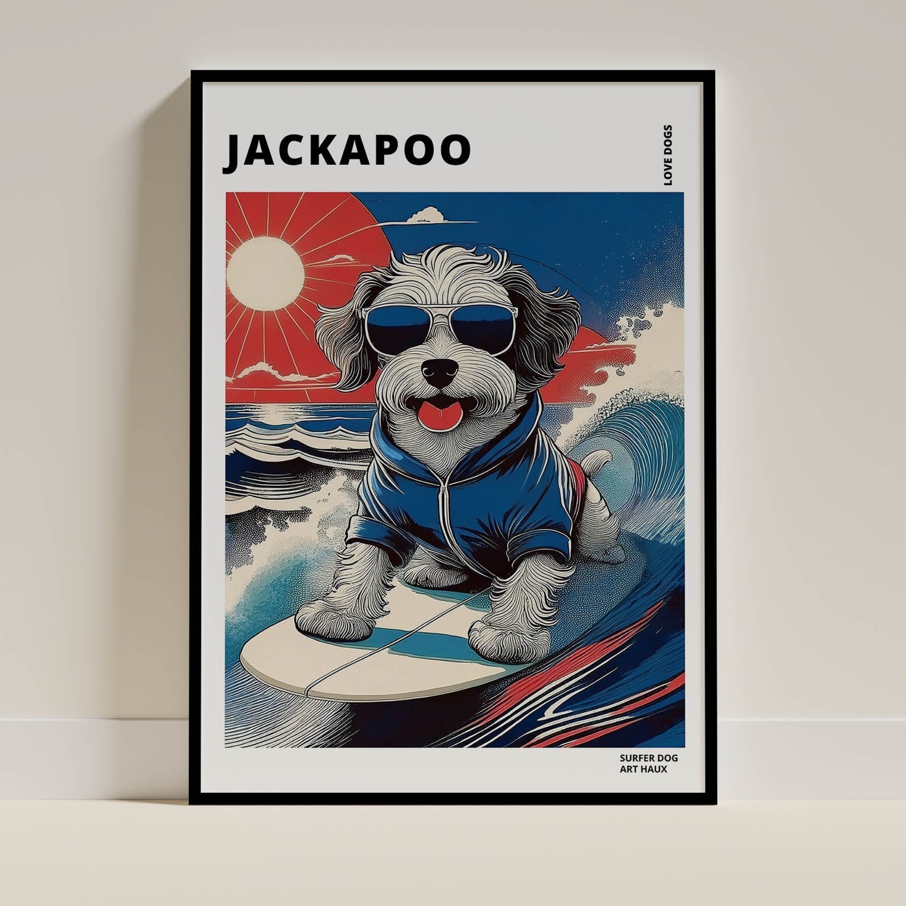 Jackapoo Dog Art Print Unframed | 3 Unique Designs | Wall Art Gift for Dog Lovers | Dogsy & Co