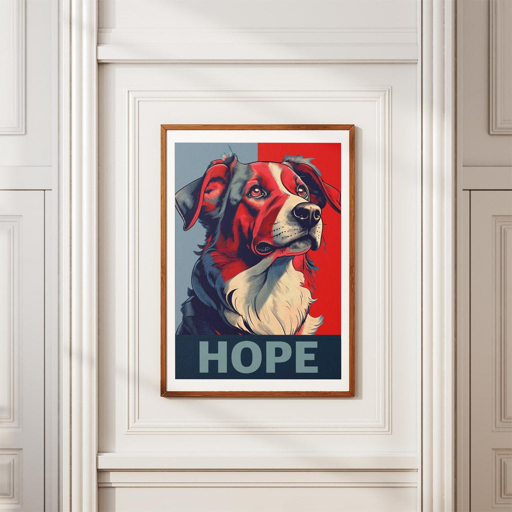 Border Collie HOPE Series Inspired by the Obama Poster image 3