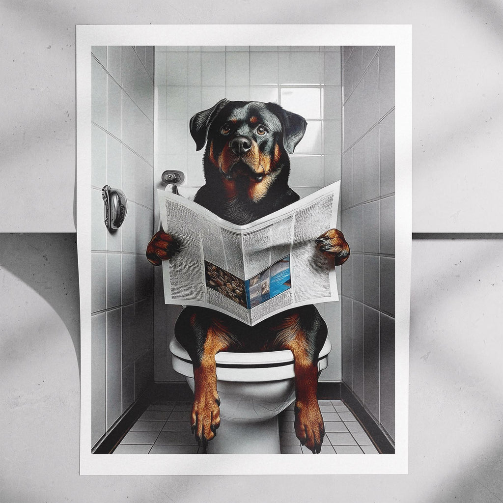 Rottweiler Toilet Humour Dog Series 1 image 7