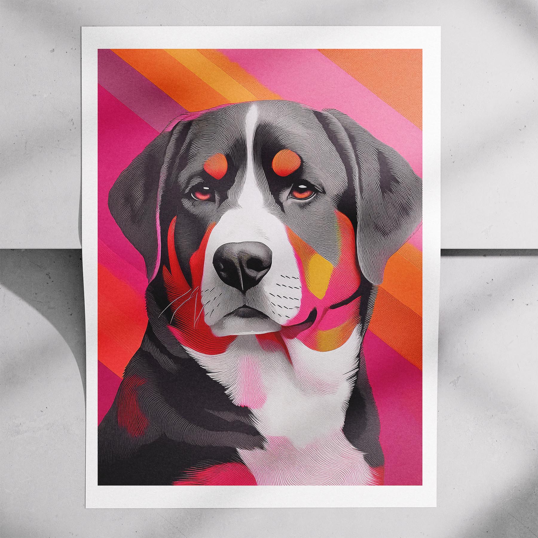 Bernese Mountain Dog Modern Pop Dog Series image 7