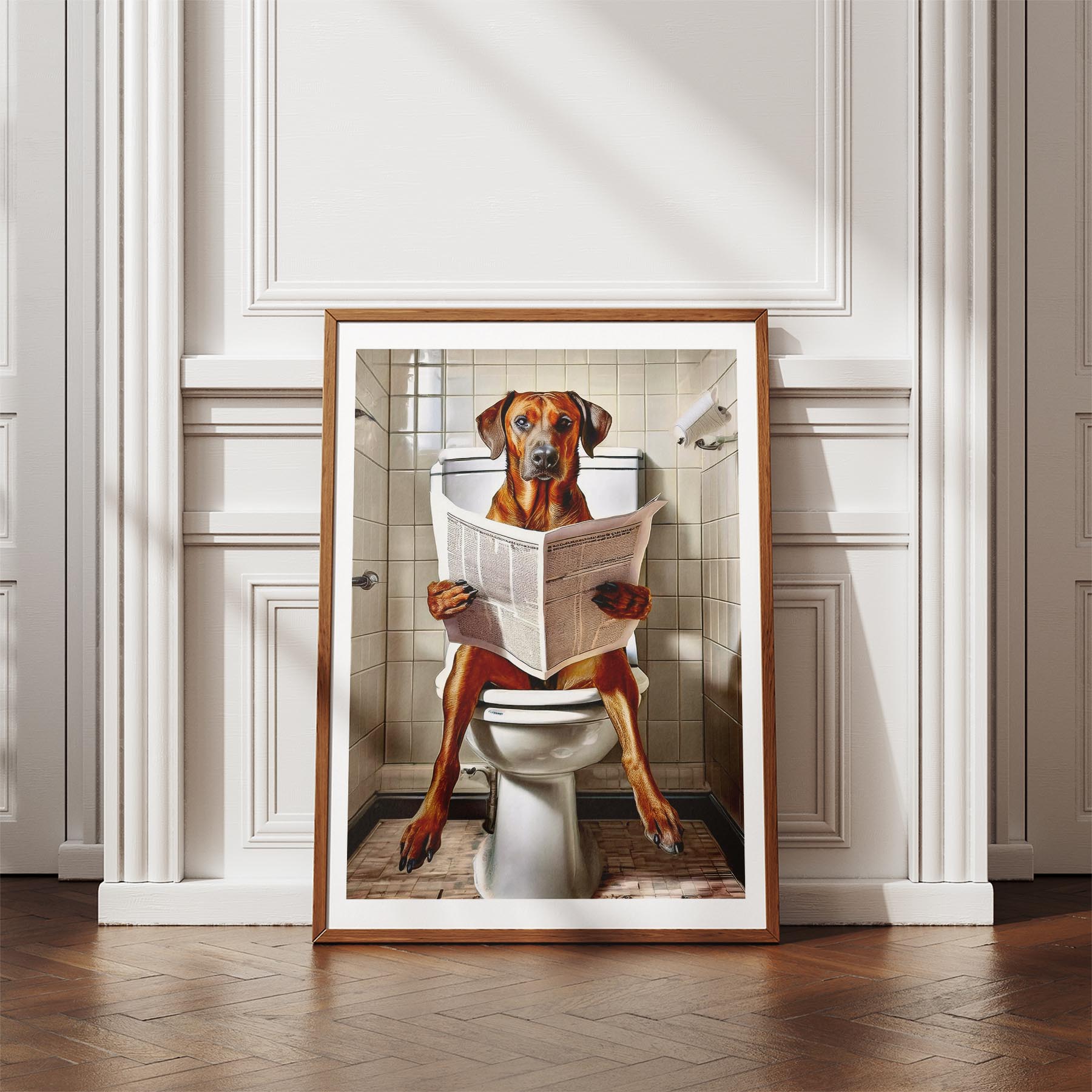 Rhoedesian Ridgeback Toilet Humour Dog Series image 4
